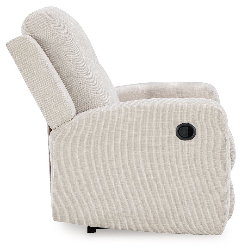 Danum - Stone - Zero Wall Recliner - Fabric