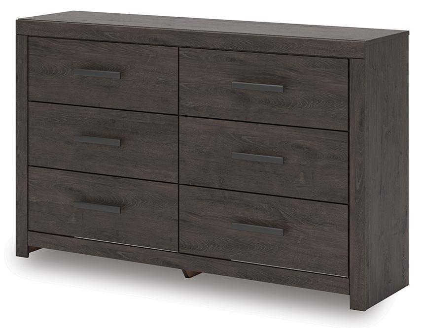 Prendonea - Charcoal - Six Drawer Dresser