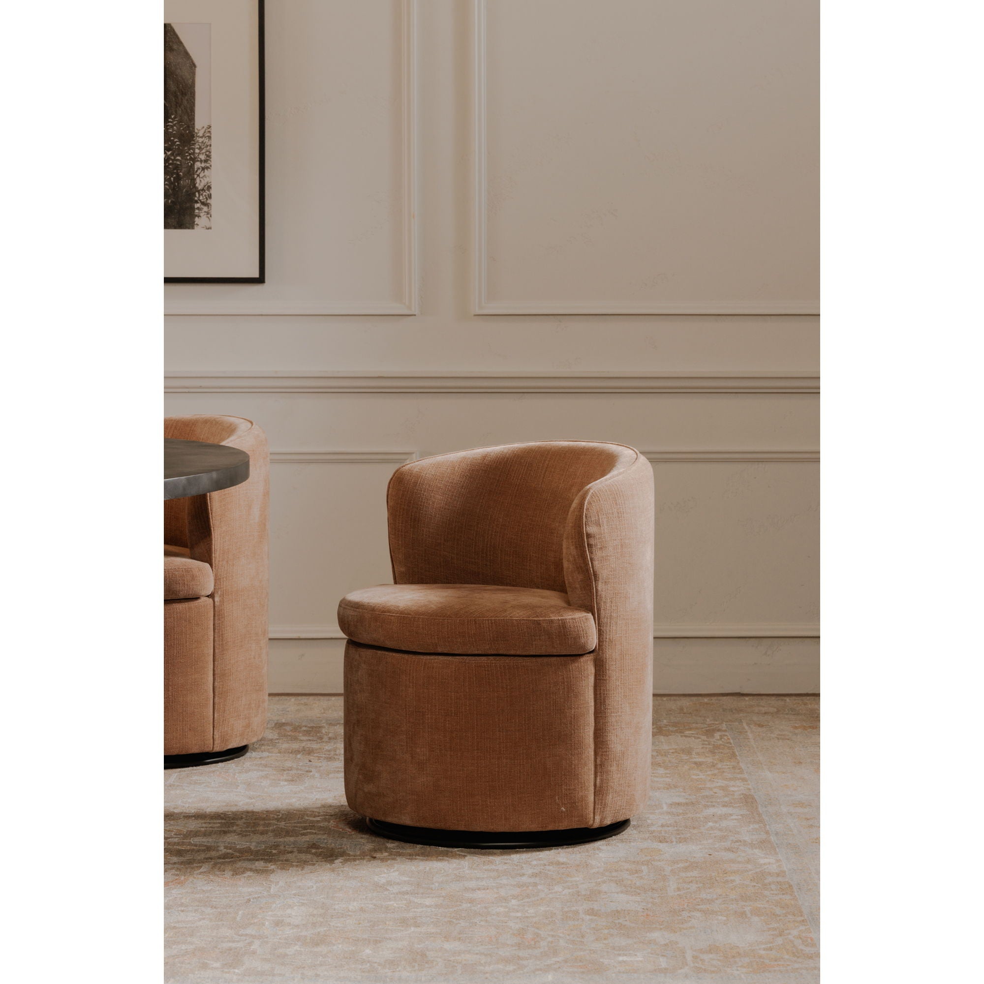 Dane - Swivel Chair - Pink
