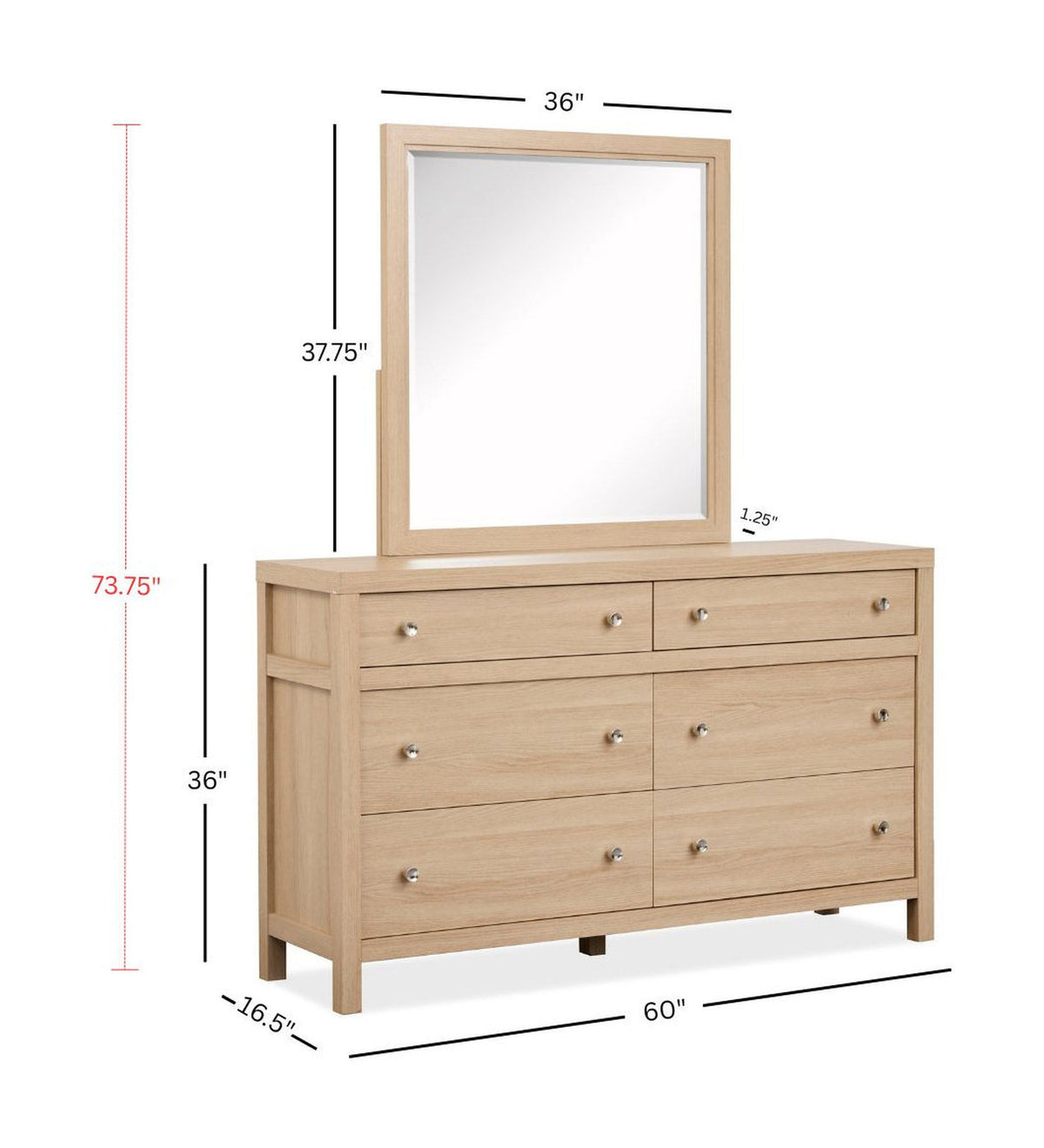 Merrifield - Double Drawer Dresser