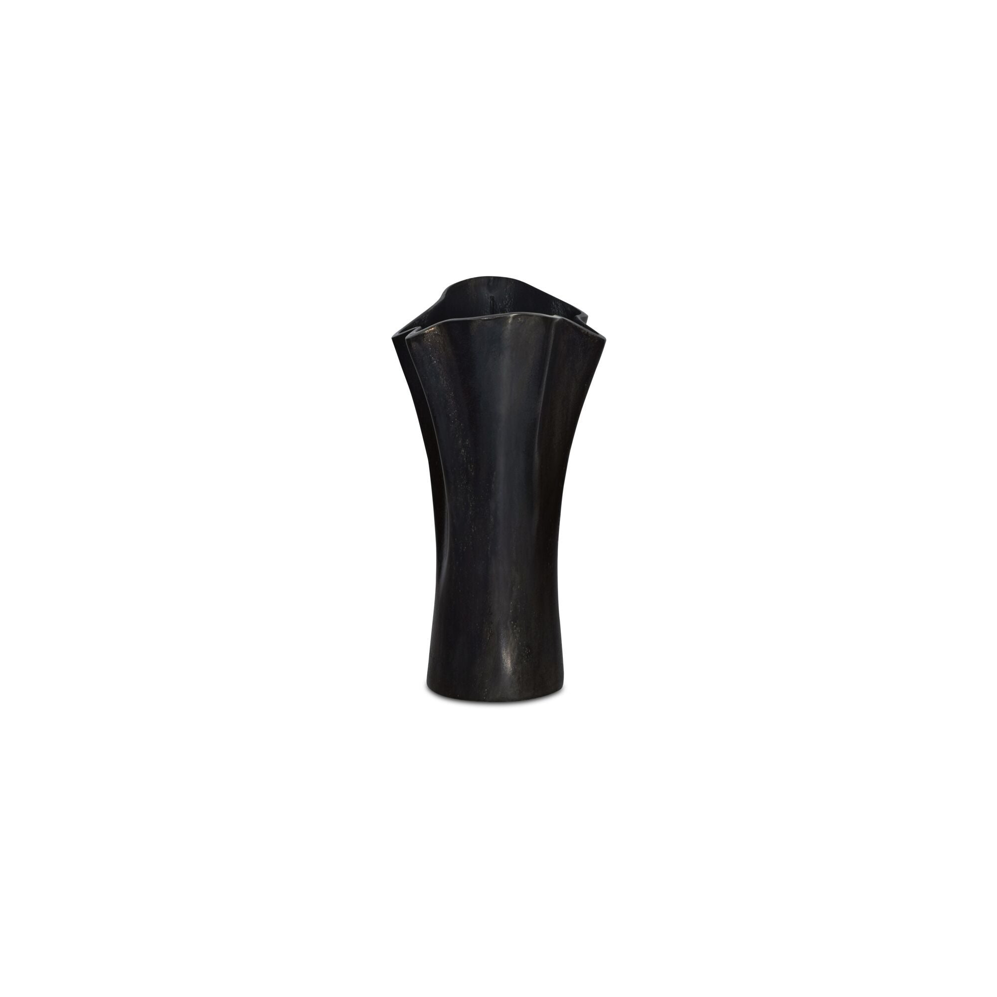 Yeri - Cast Aluminum Vase - Black