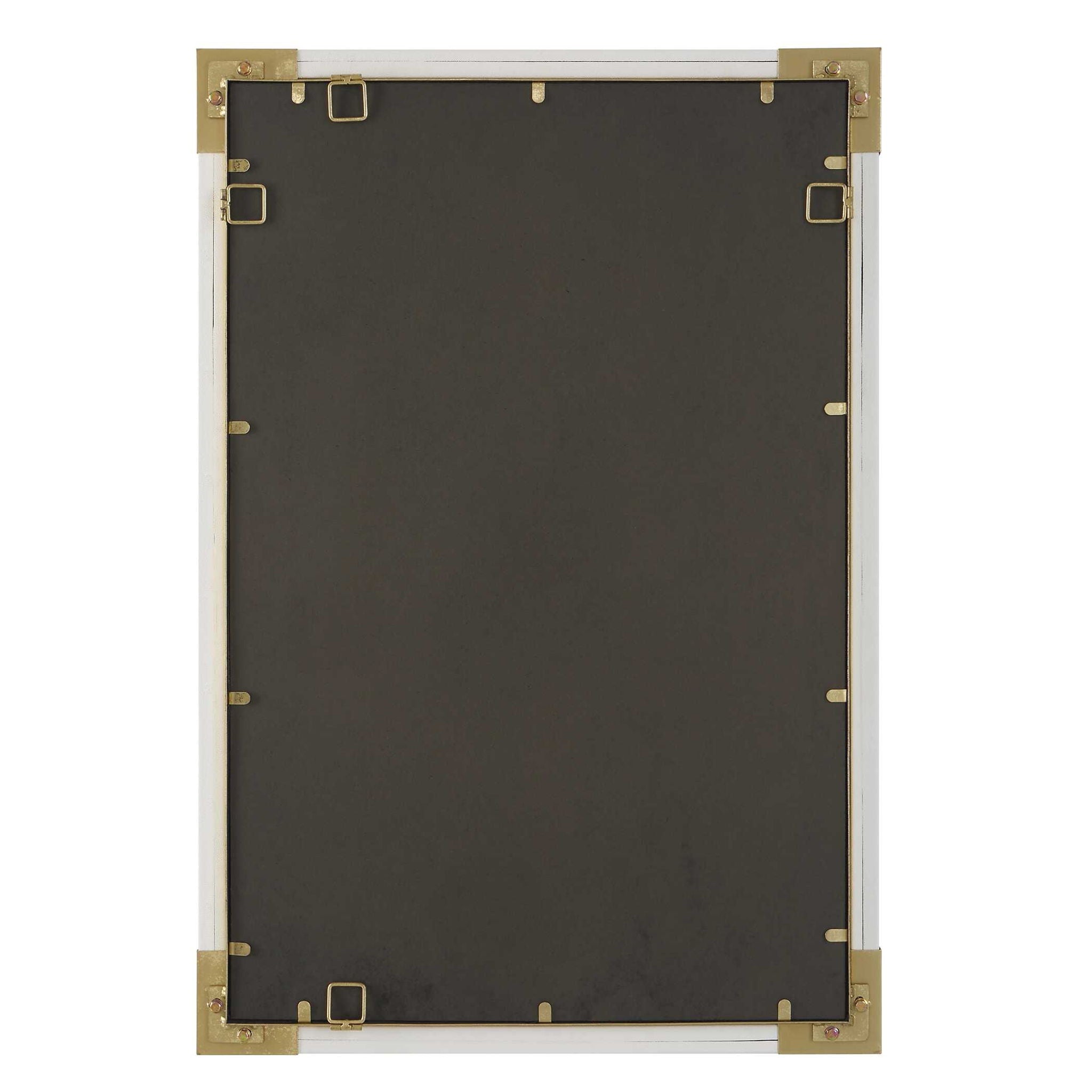 Malik - White & Gold Mirror