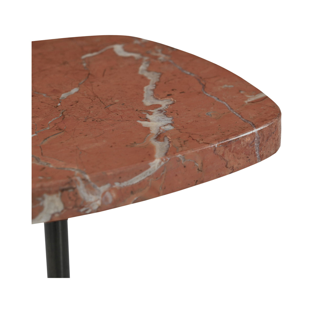 Caro - Side Table Alicante Marble - Rosso / Red