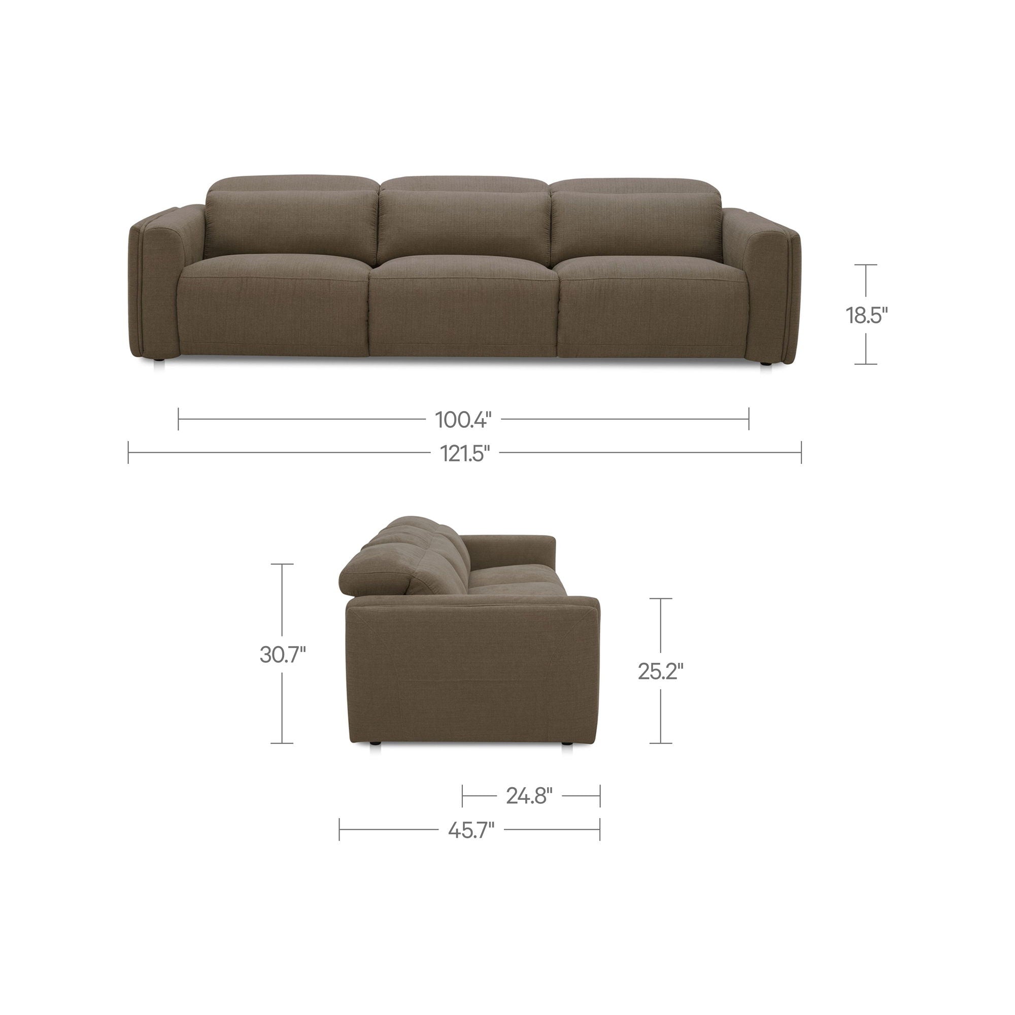 Wilder - Power Recliner Sofa - Soft Taupe / Tan