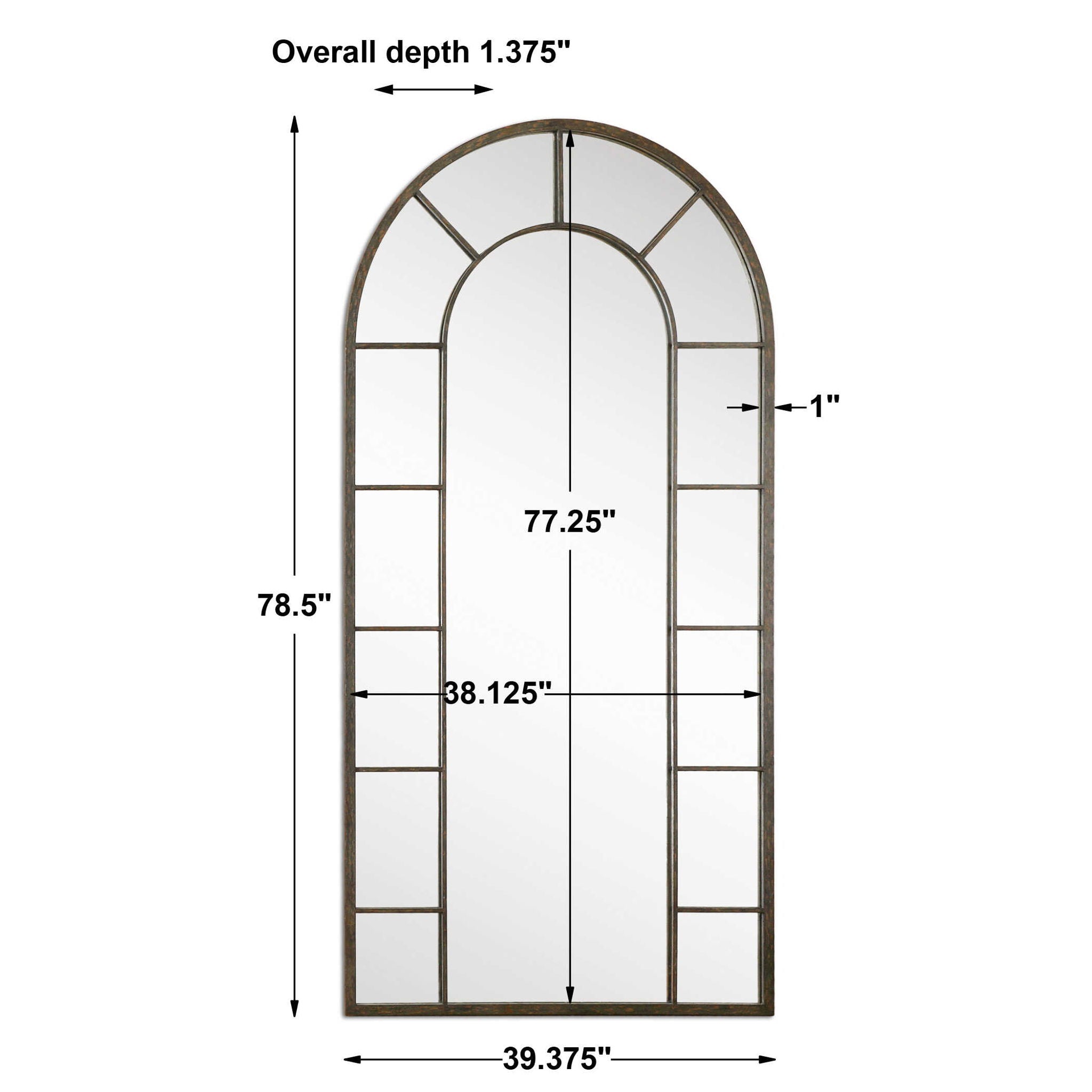 Dillingham - Arch Mirror - Black