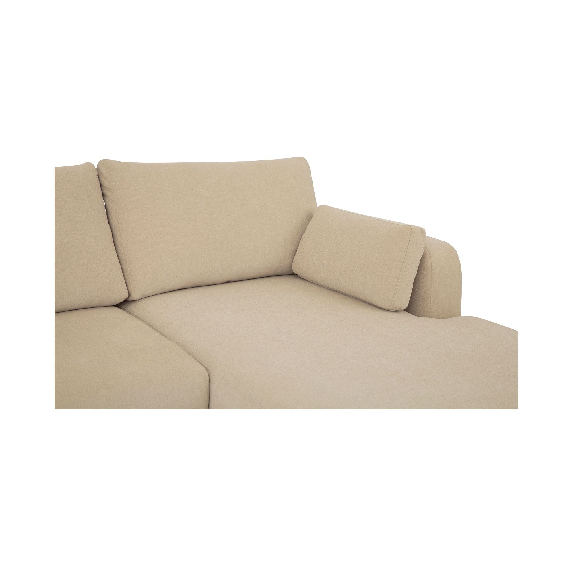 Burrow - Sleeper Sectional With Right Storage Chaise - Sand