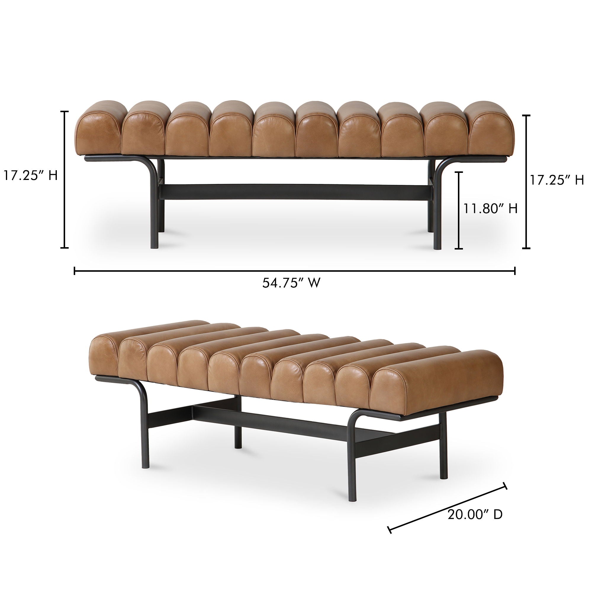 Harrison - Bench - Light Brown