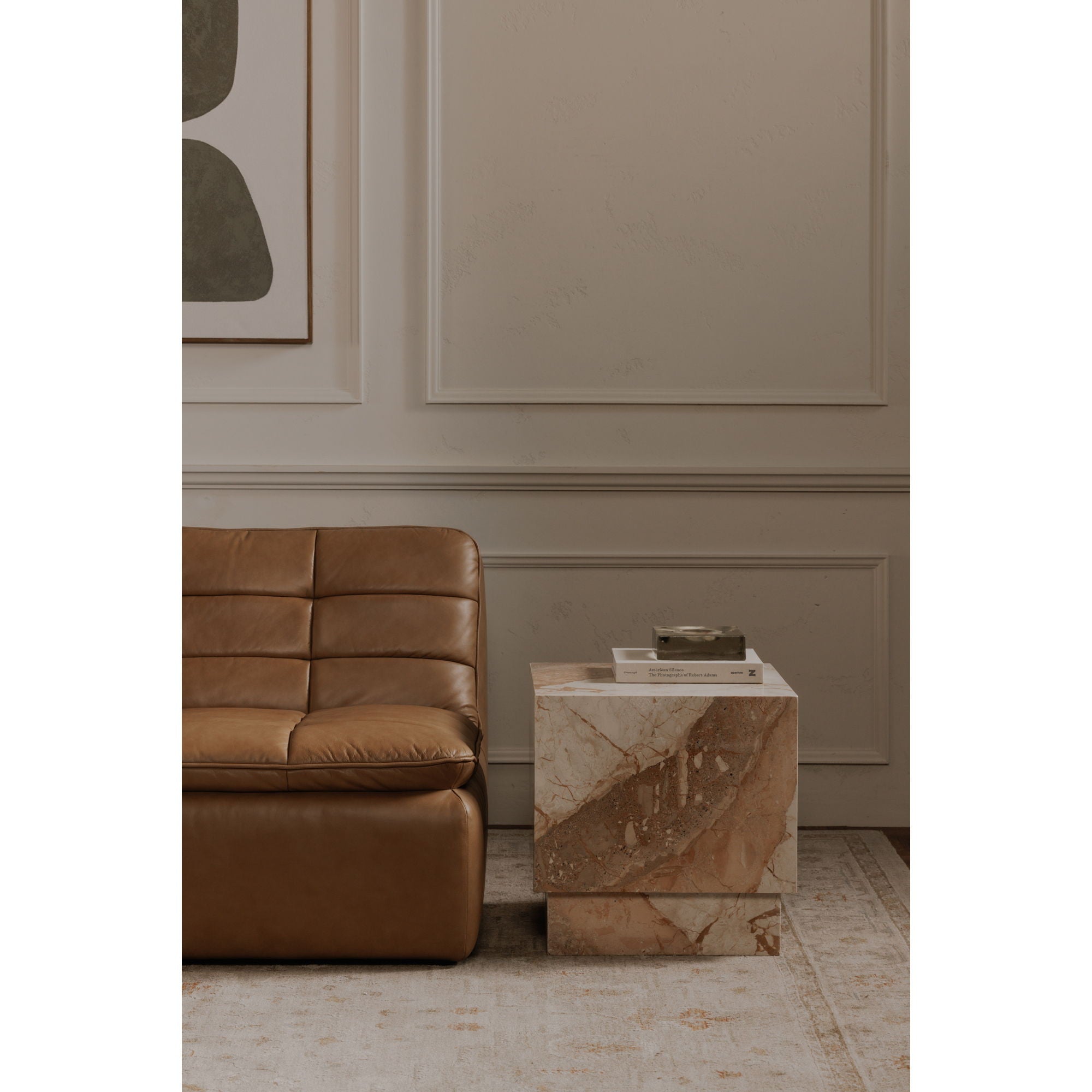 Layla - Side Table - Breccia Marble