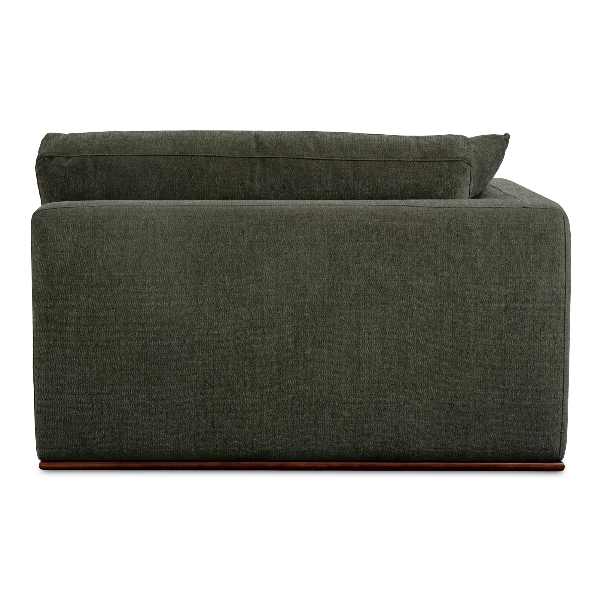 Rue - Left Arm Facing Chair - Deep Green