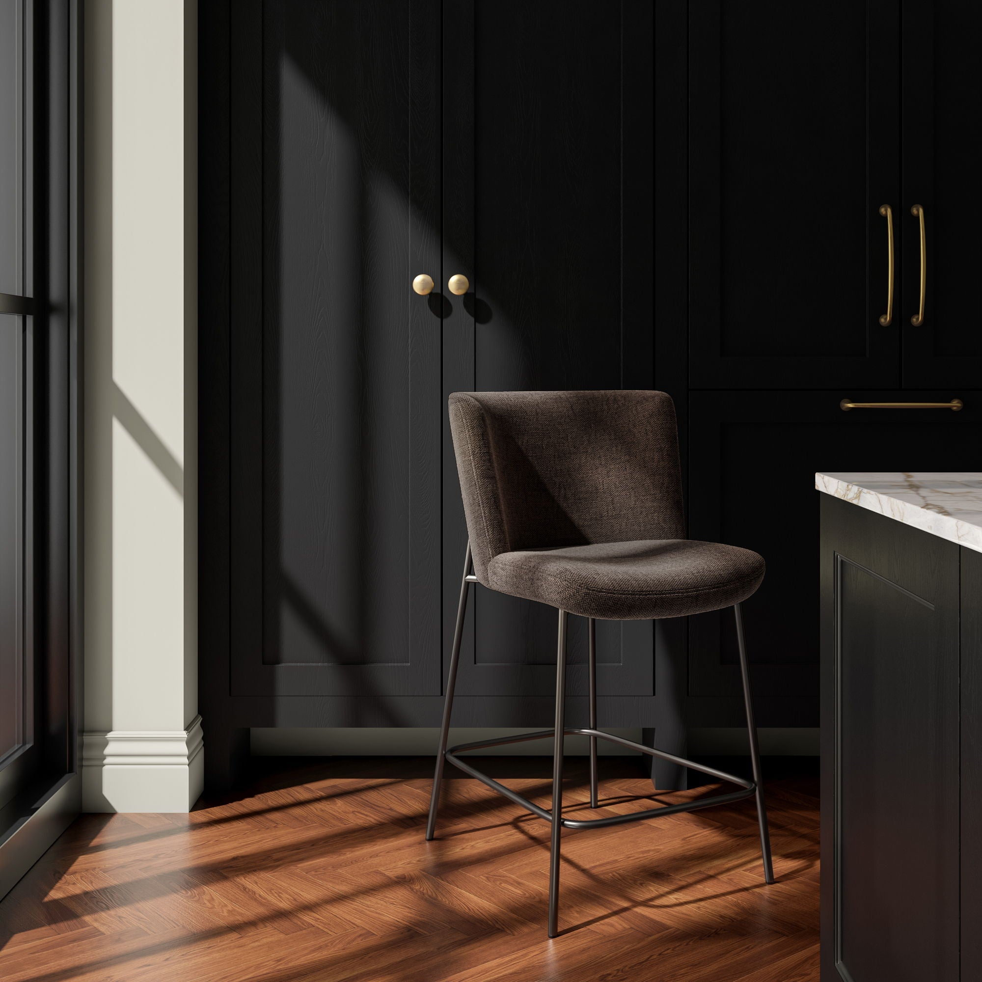 Early - Counter Stool - Dark Brown