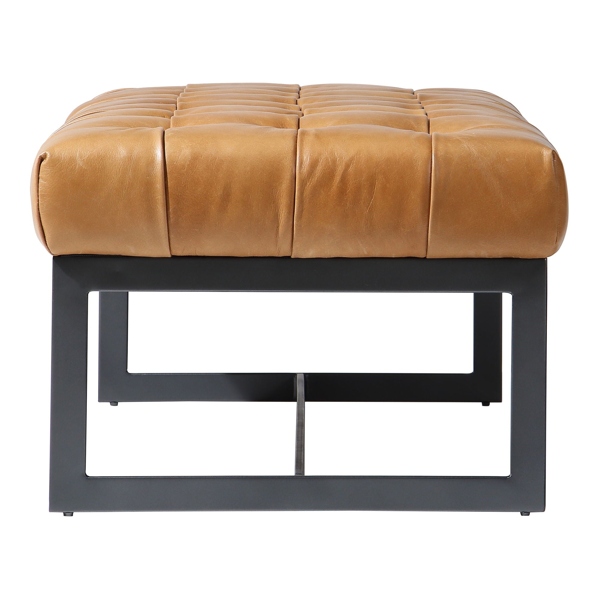 Wyatt - Leather Bench - Light Brown