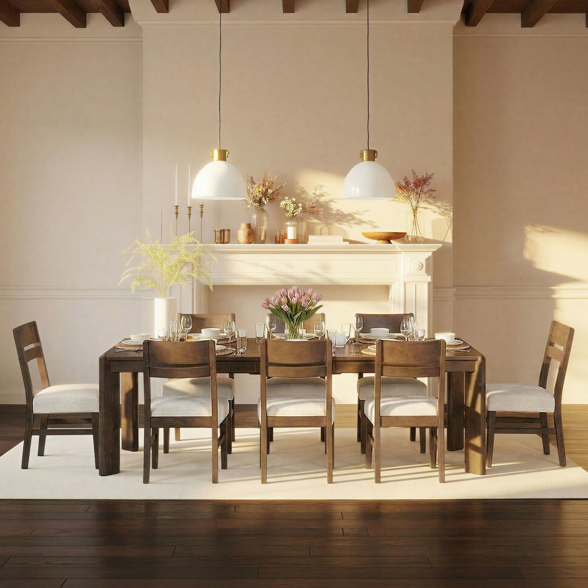 West End - Ladder Chair With Ivory Seat