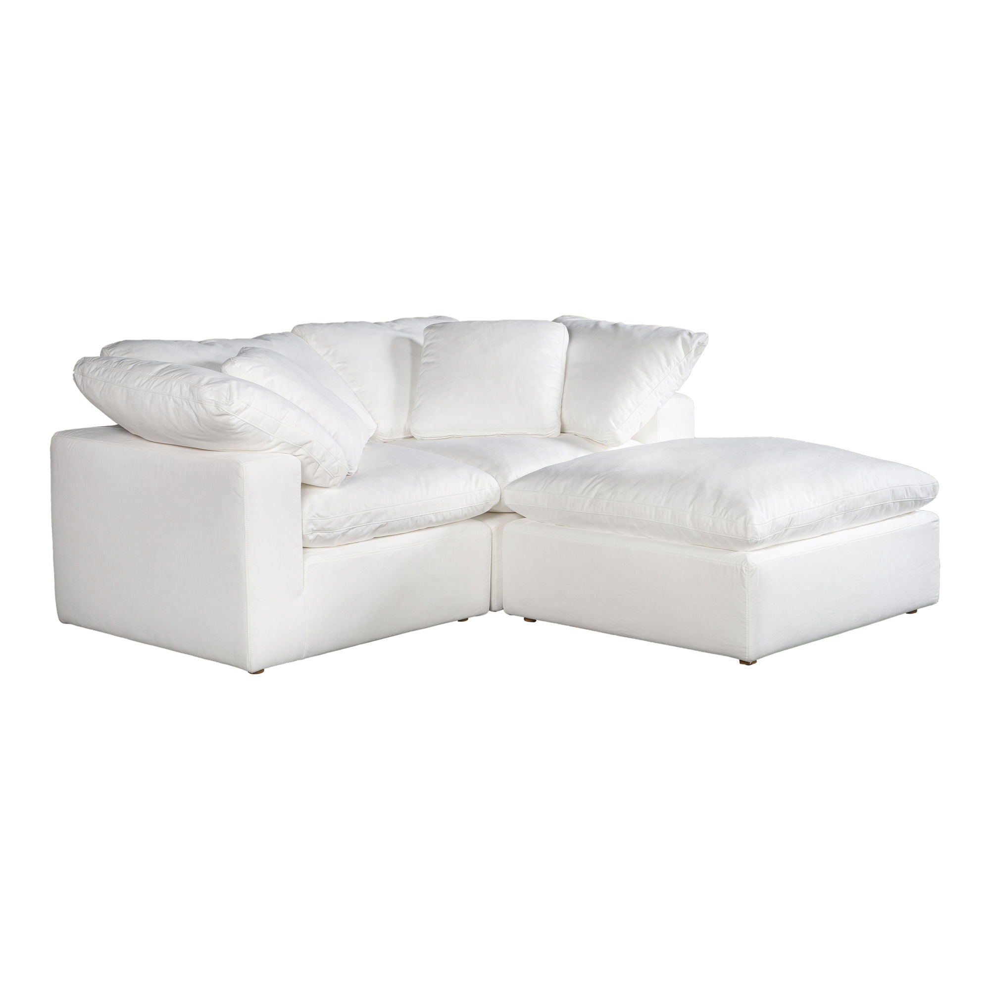 Terra - Livesmart Fabric Condo Nook Modular Sectional - Cream