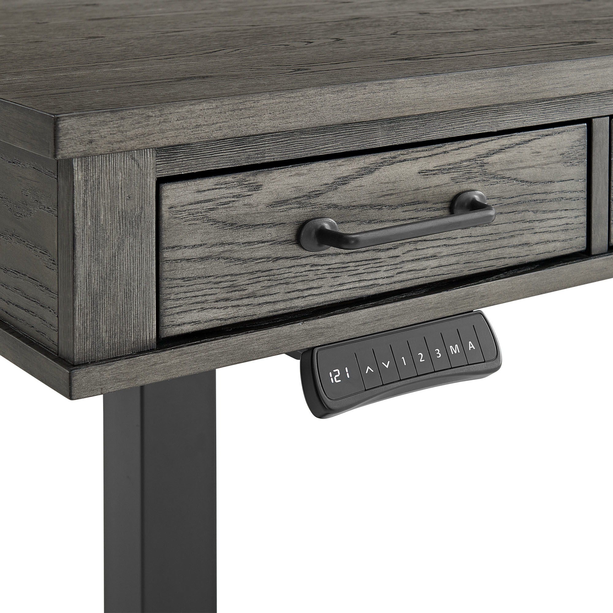 Foundry - Lift Desk - Brushed Pewter