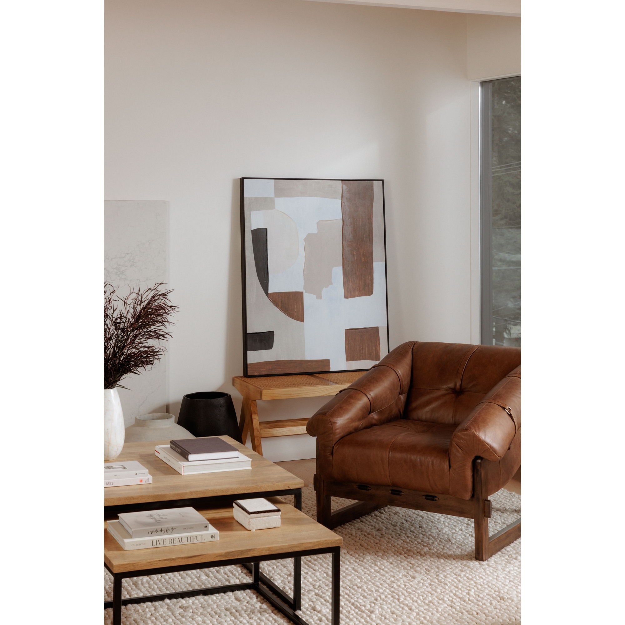 Bellos - Accent Chair - Light Brown