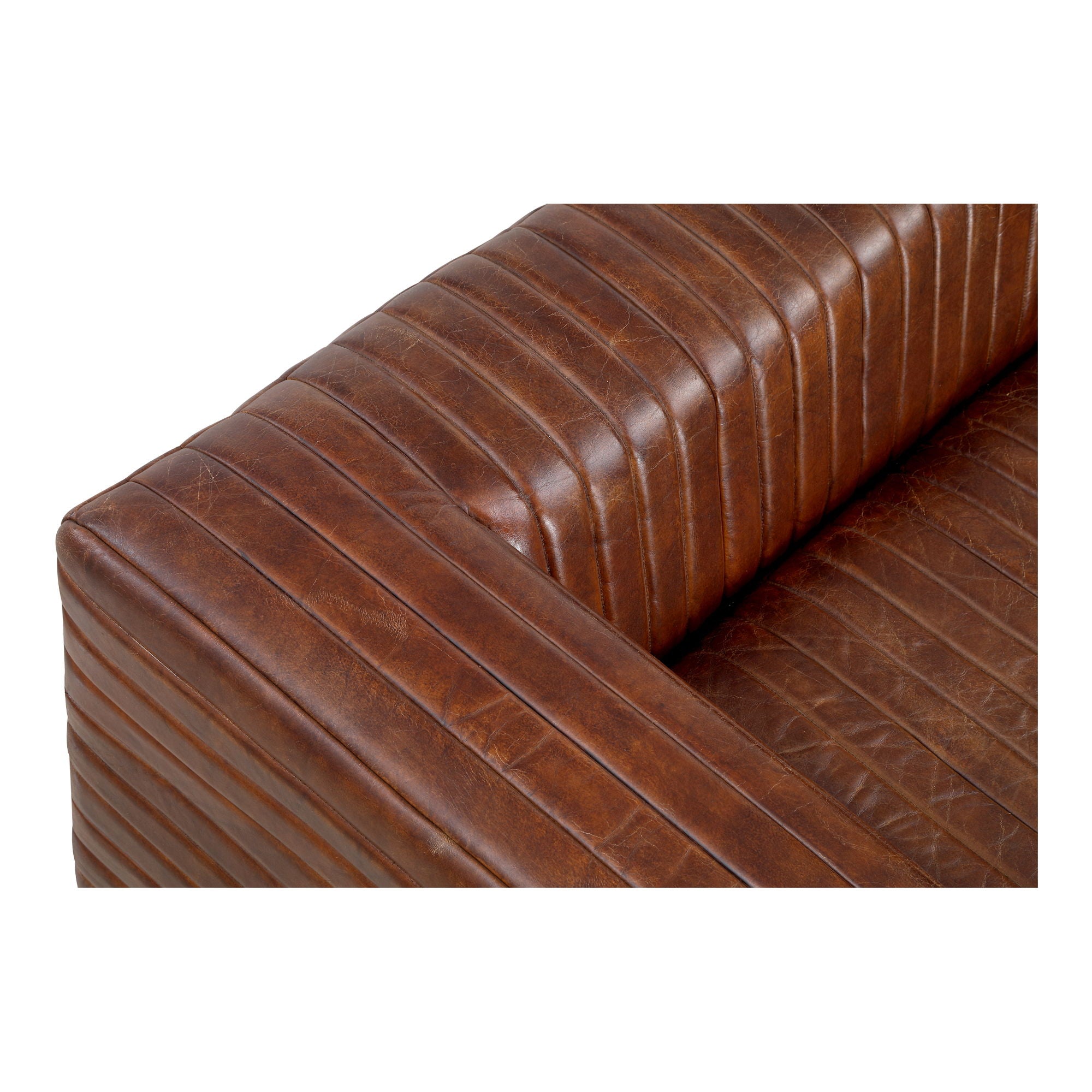 Castle - Sofa - Dark Brown Leather