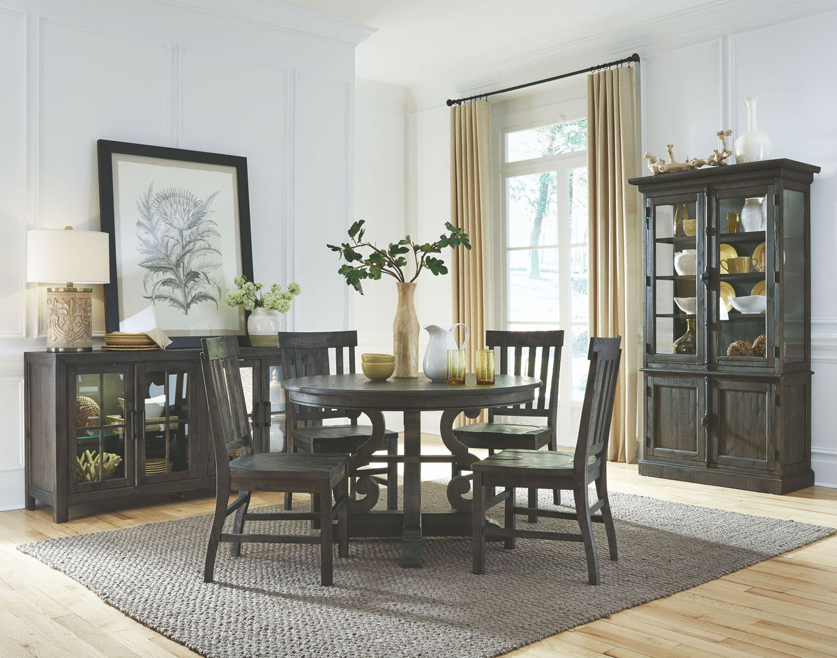 Bellamy - 48" Round Dining Table - Peppercorn