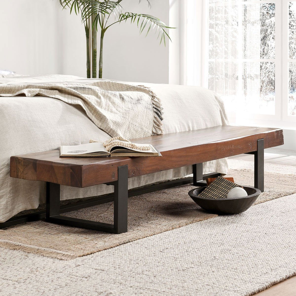 Comporta - Duarte Bench - Reclaimed Brown