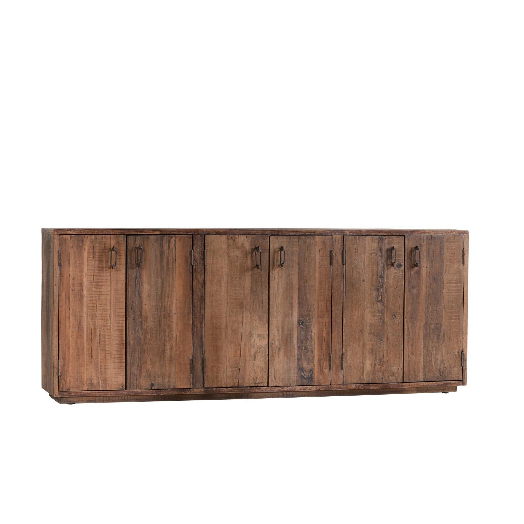 Cleo - Reclaimed Wood 6 Door Buffet - Natural