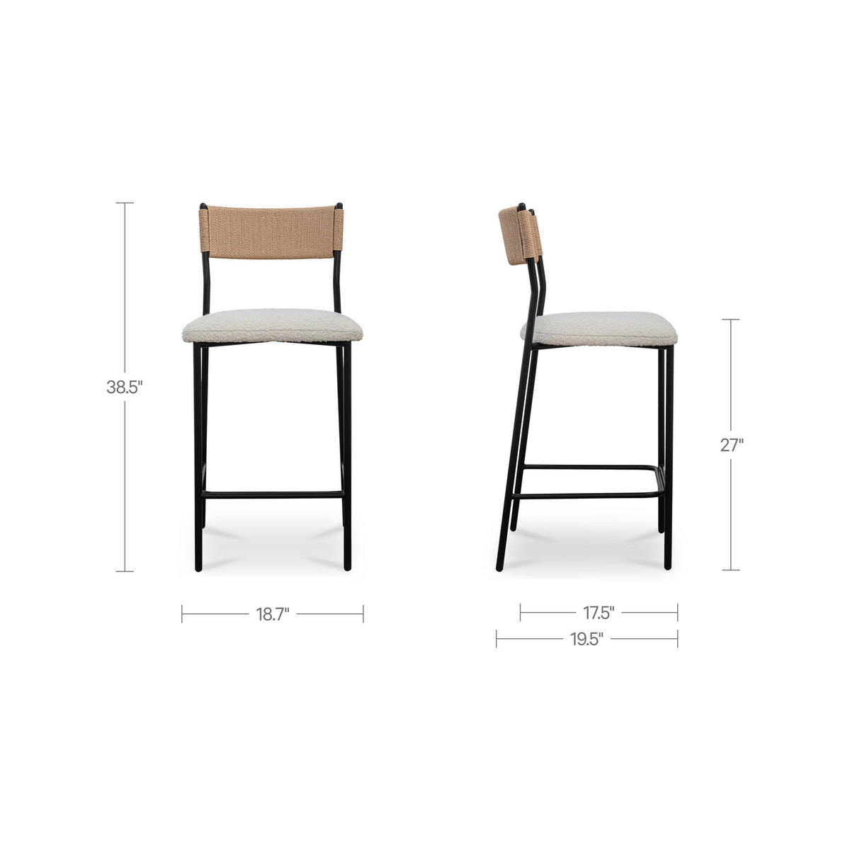 Foley - Counter Stool - White