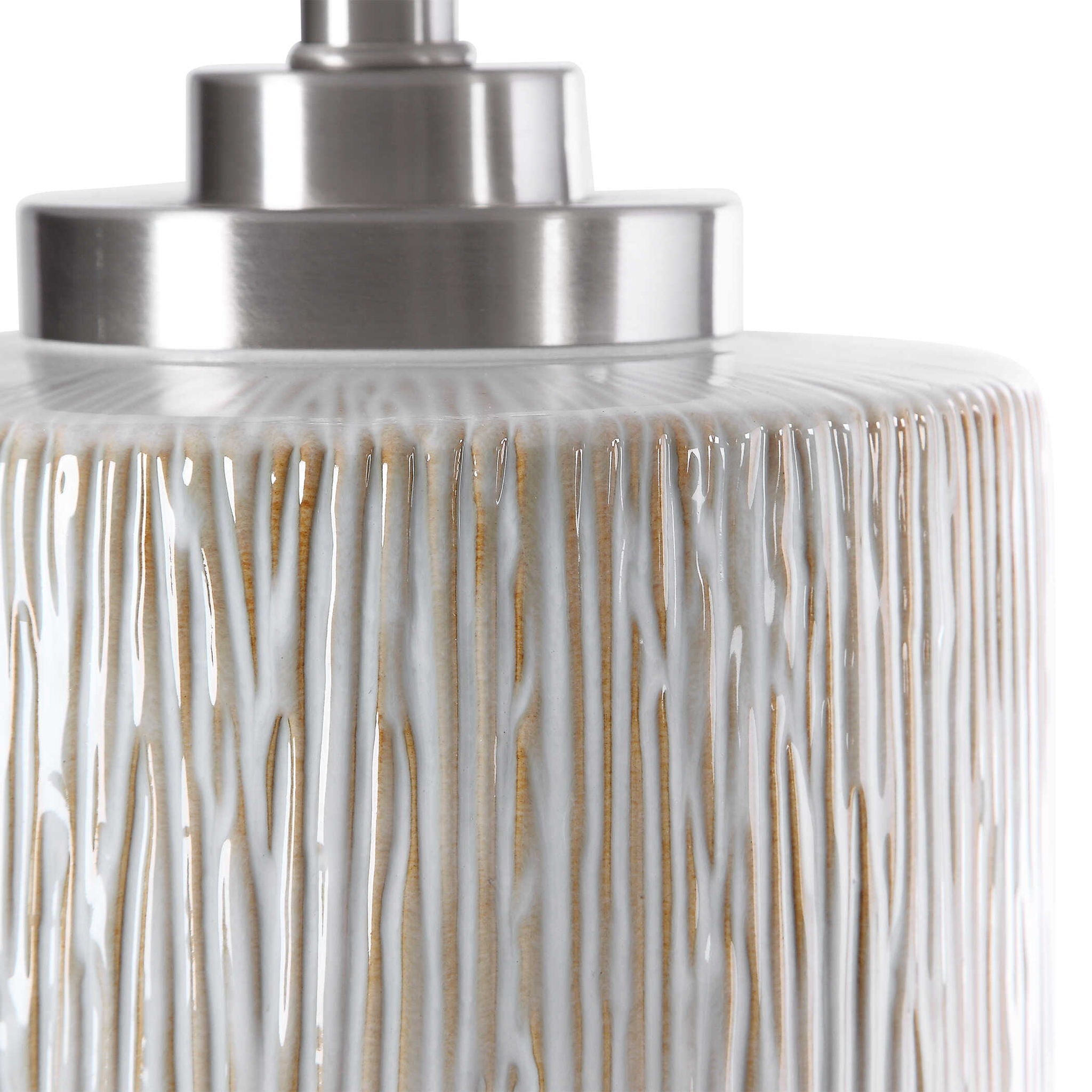 Georgios - Cylinder Table Lamp - White