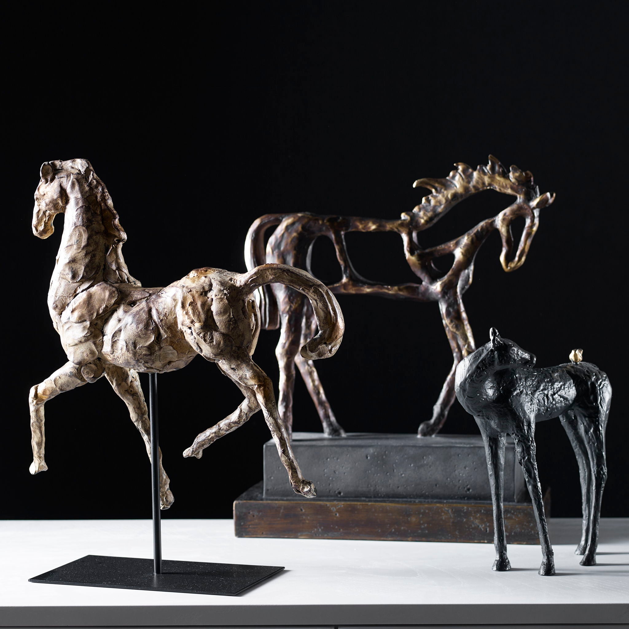 Titan Horse - Sculpture - Dark Brown