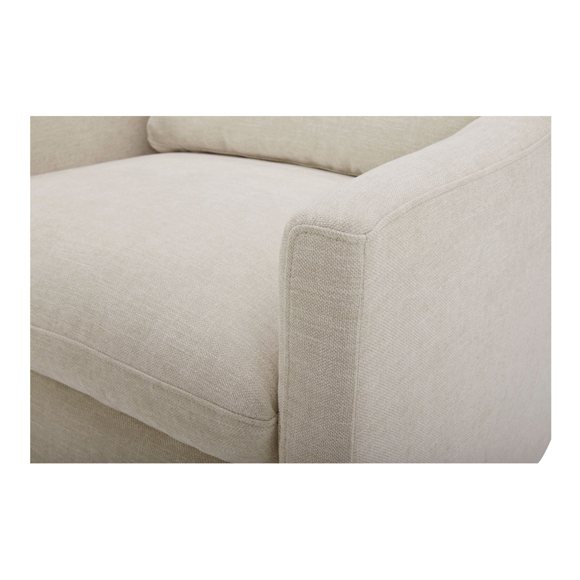 Linden - Fabric Swivel Chair - Soft Beige