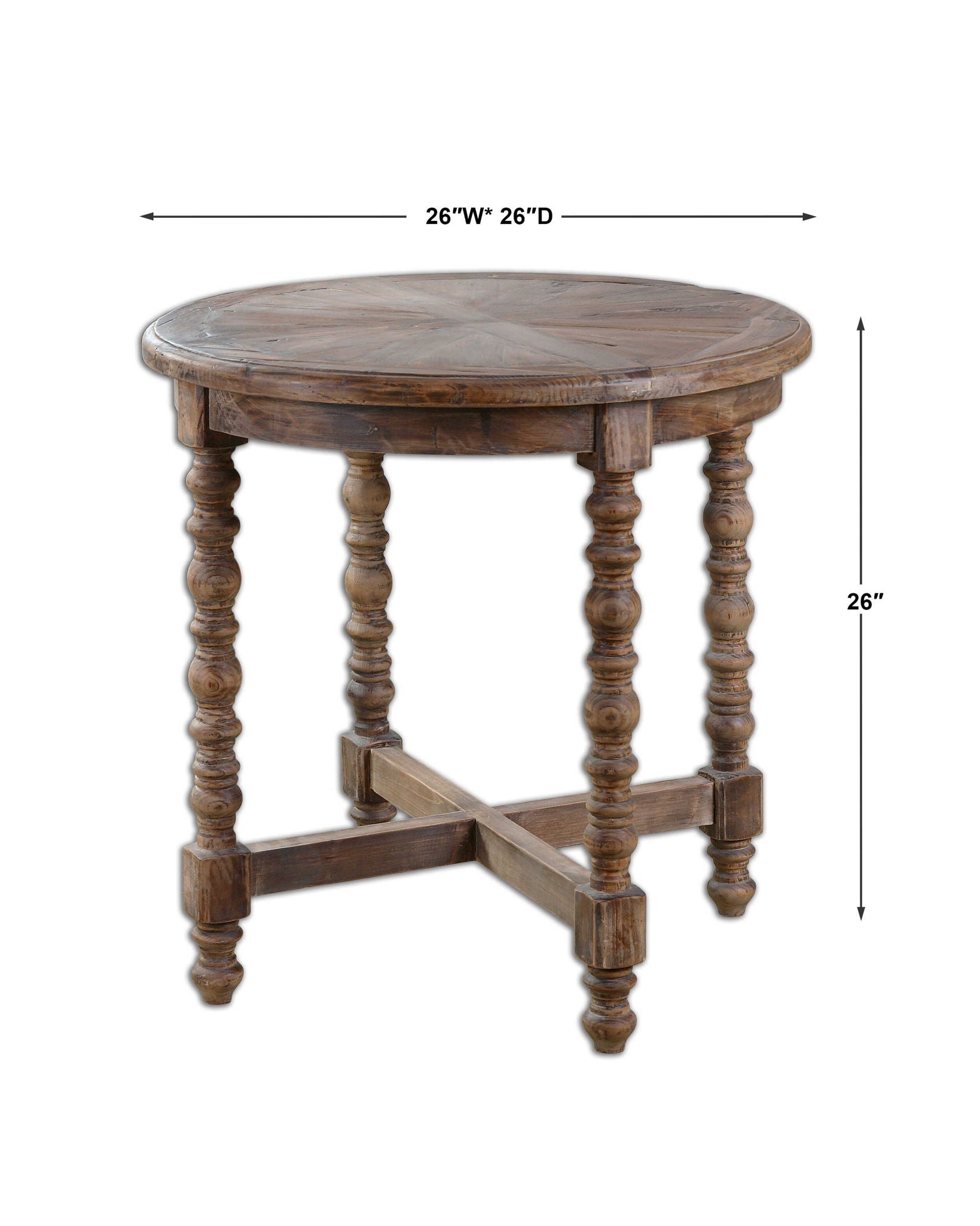 Samuelle - Wooden End Table - Light Brown