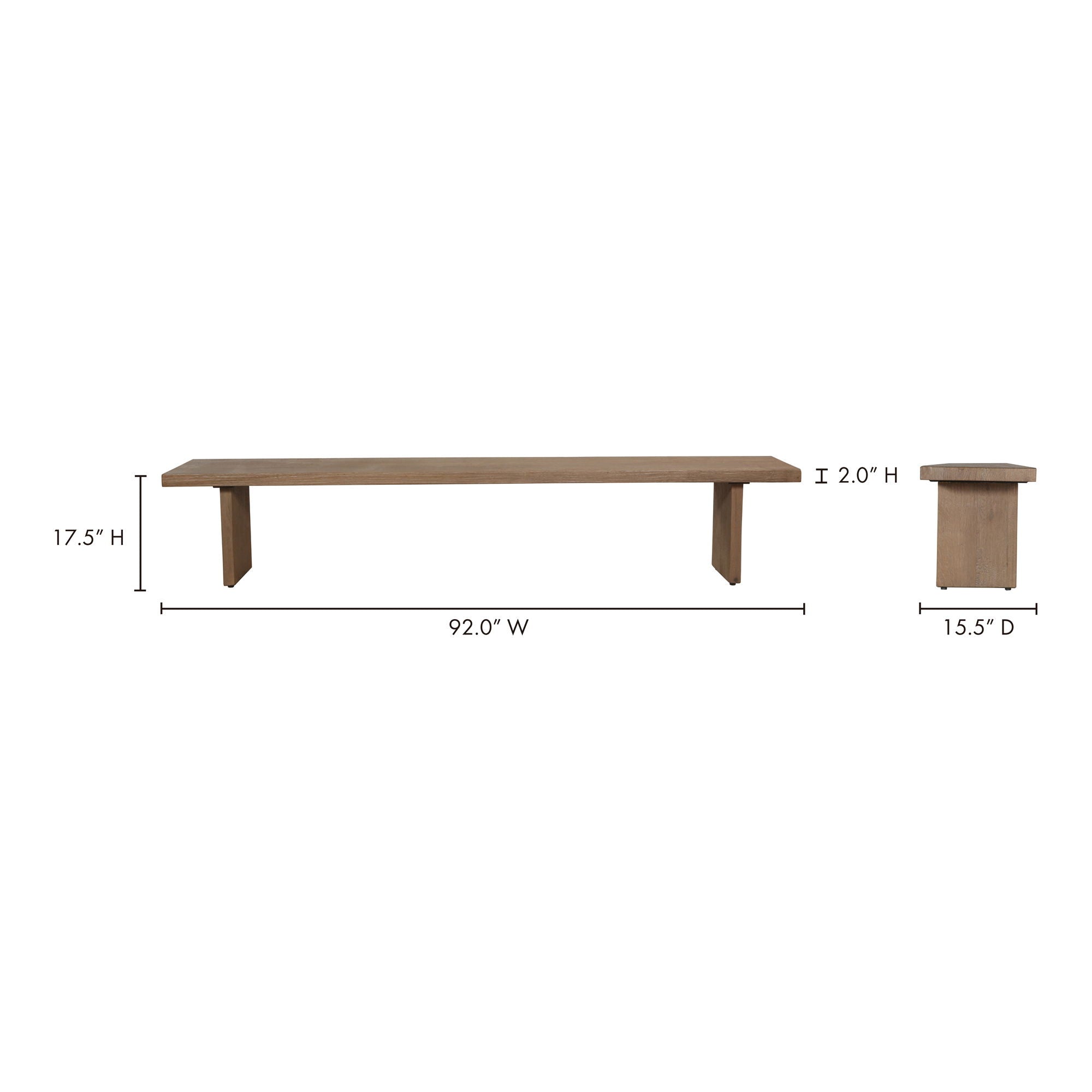 Koshi - Bench - Amber Oak