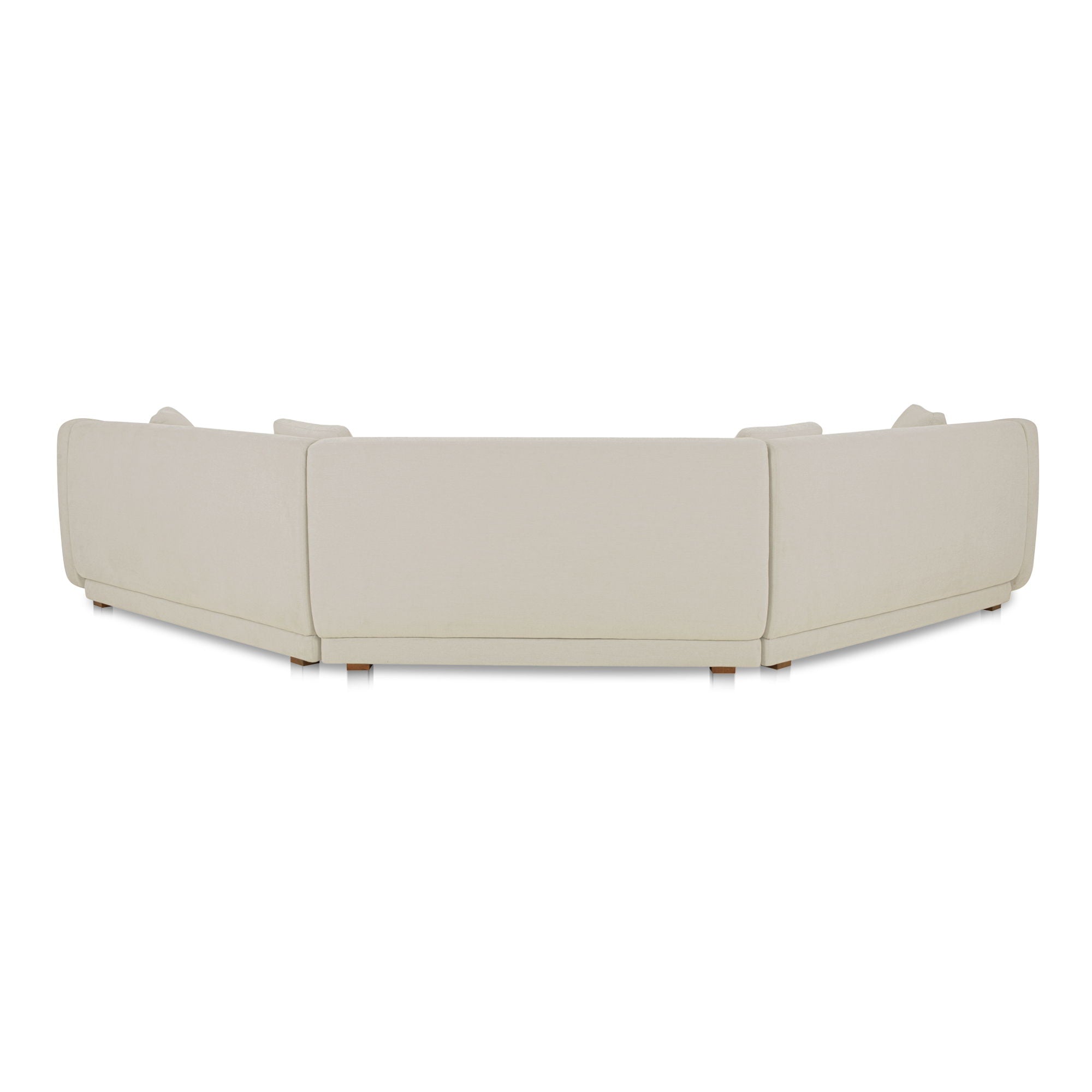 Fraser - 3 Piece Modular Sectional With Wedge Slipper - White
