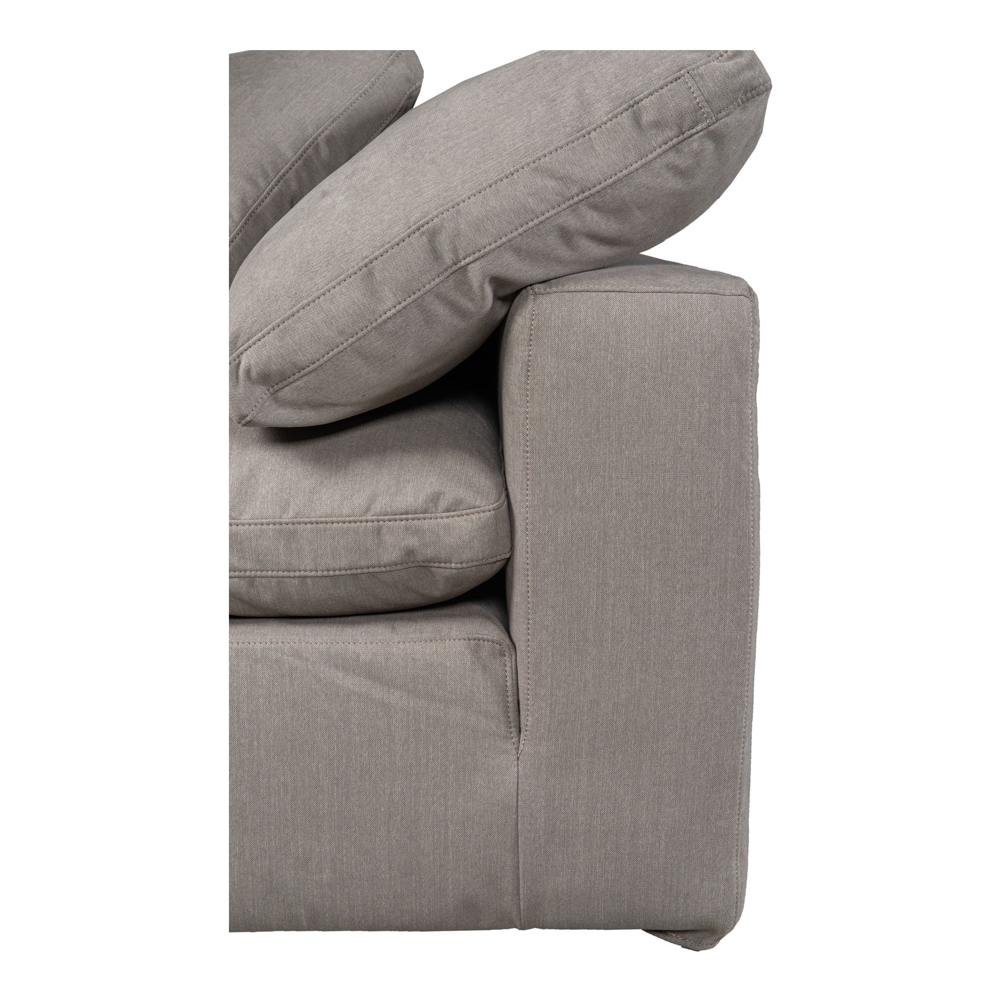 Terra - Livesmart Fabric Condo Corner Chair - Light Gray