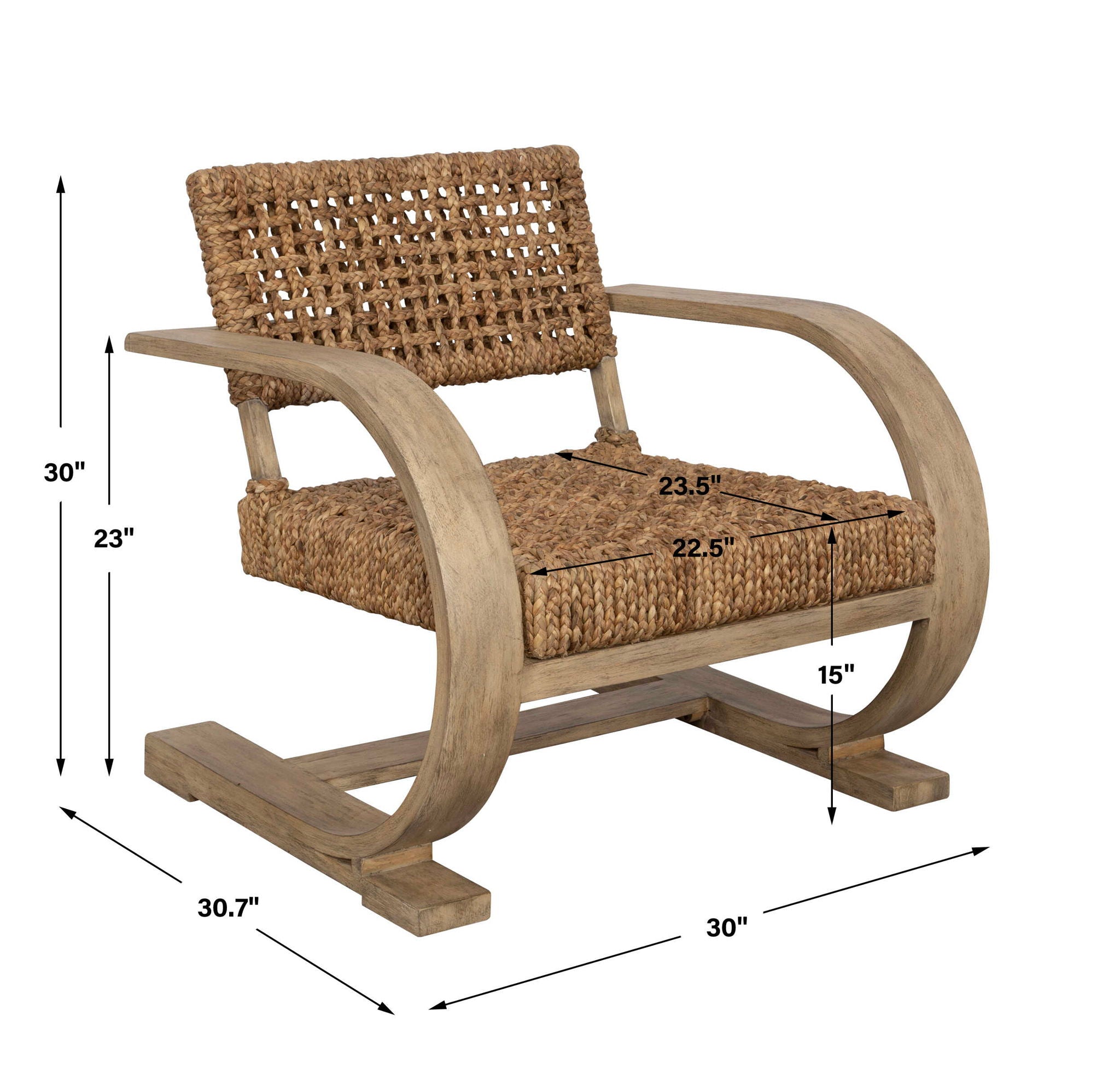 Rehema - Accent Chair - Driftwood