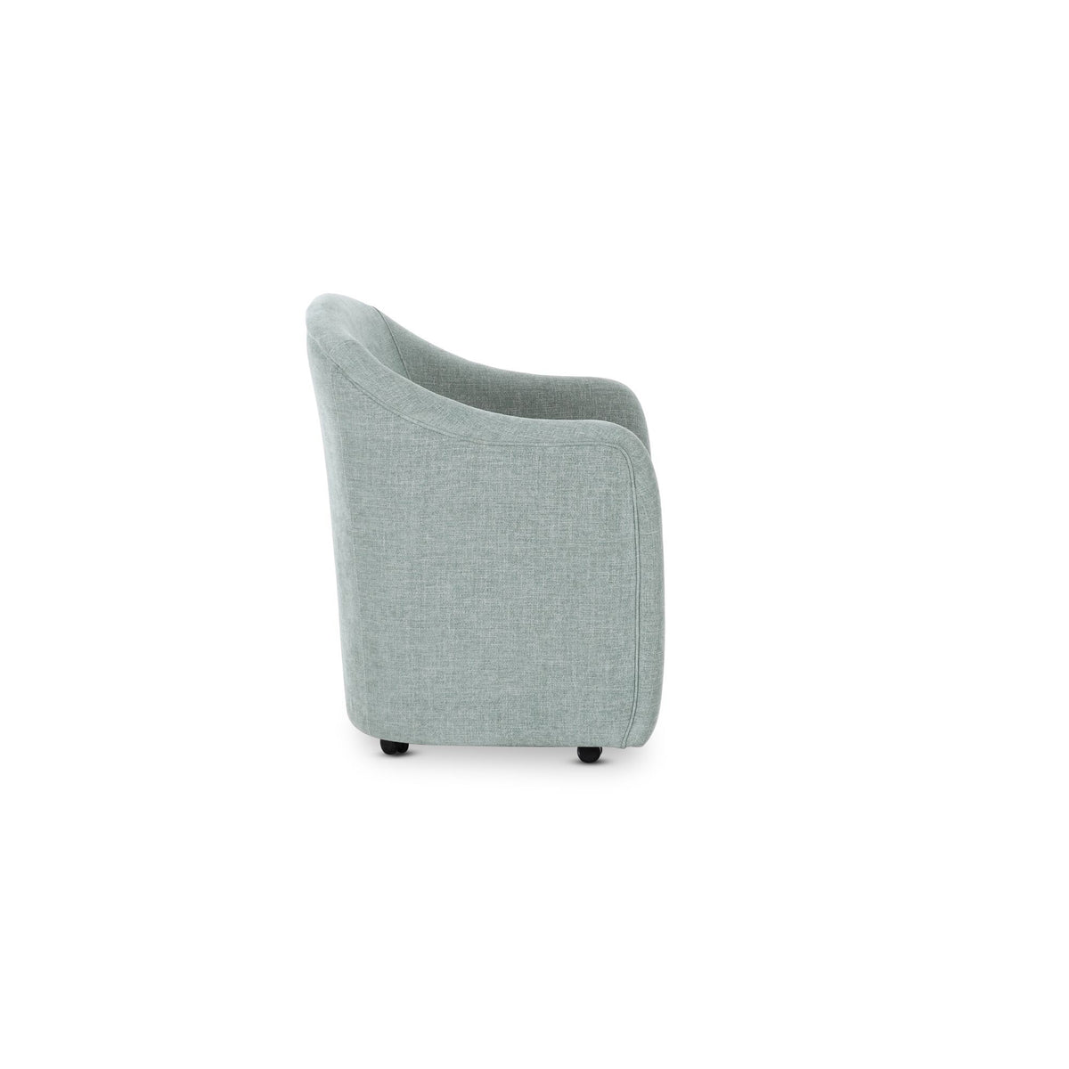 Drava - Rolling Dining Chair - Light Blue