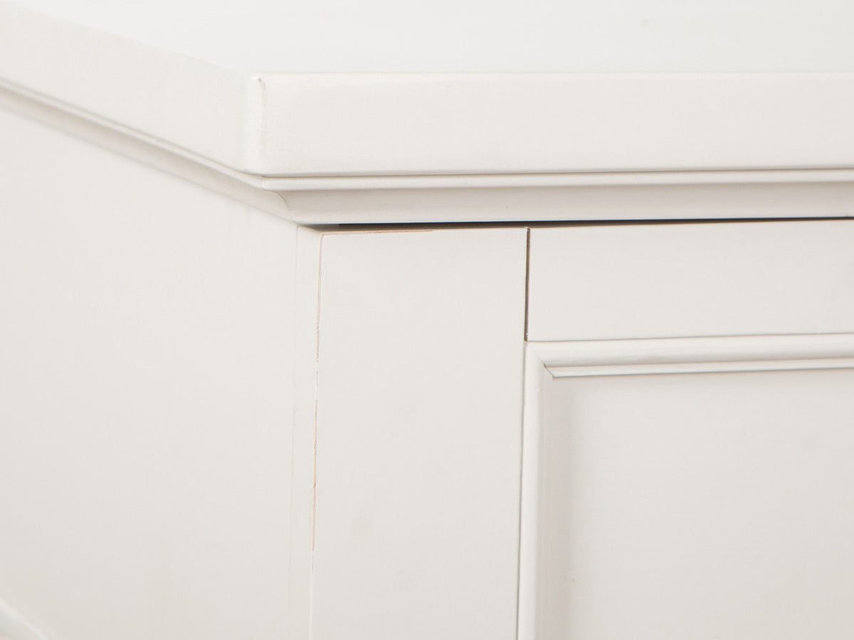Willowbrook - Open Nightstand - Egg Shell White With Slight Rub Through