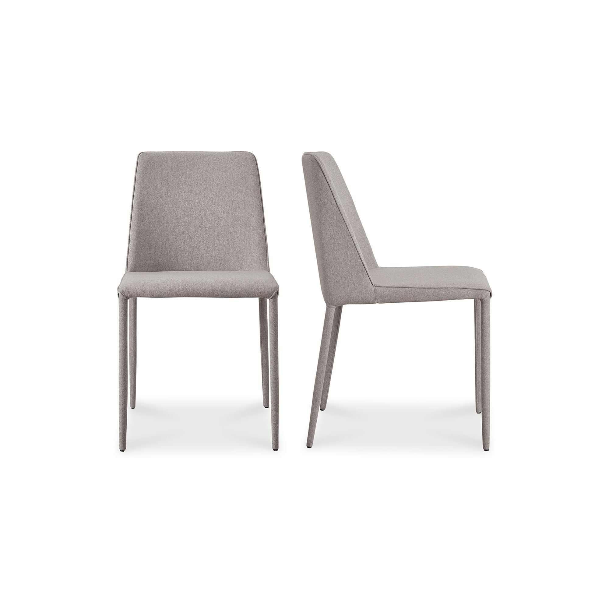 Nora - Fabric Dining Chair (Set of 2) - Light Gray