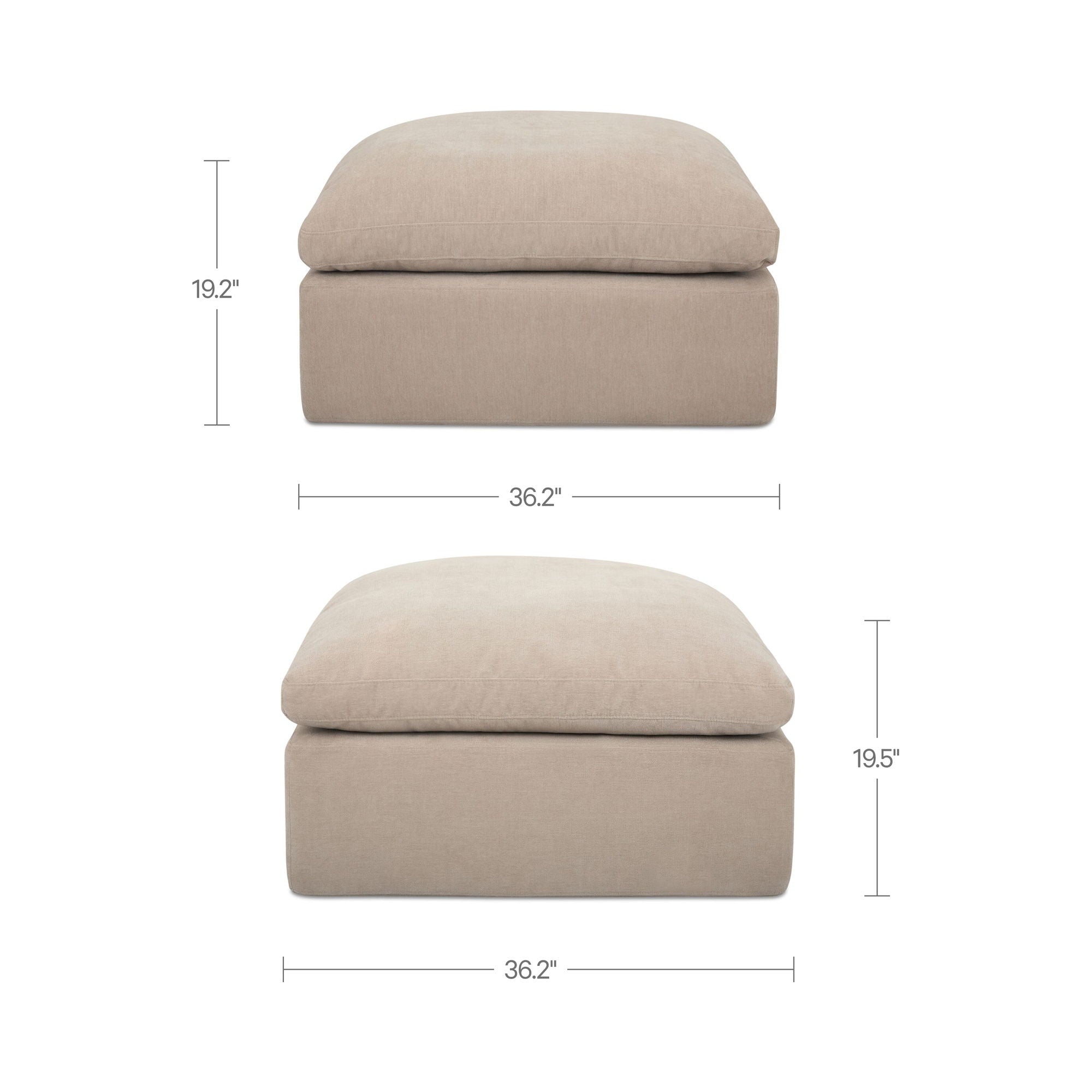 Cates - Ottoman - Pebble