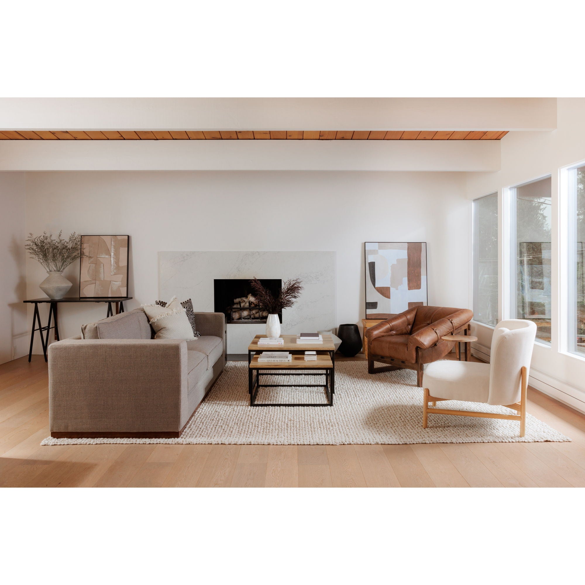 Bellos - Accent Chair - Light Brown