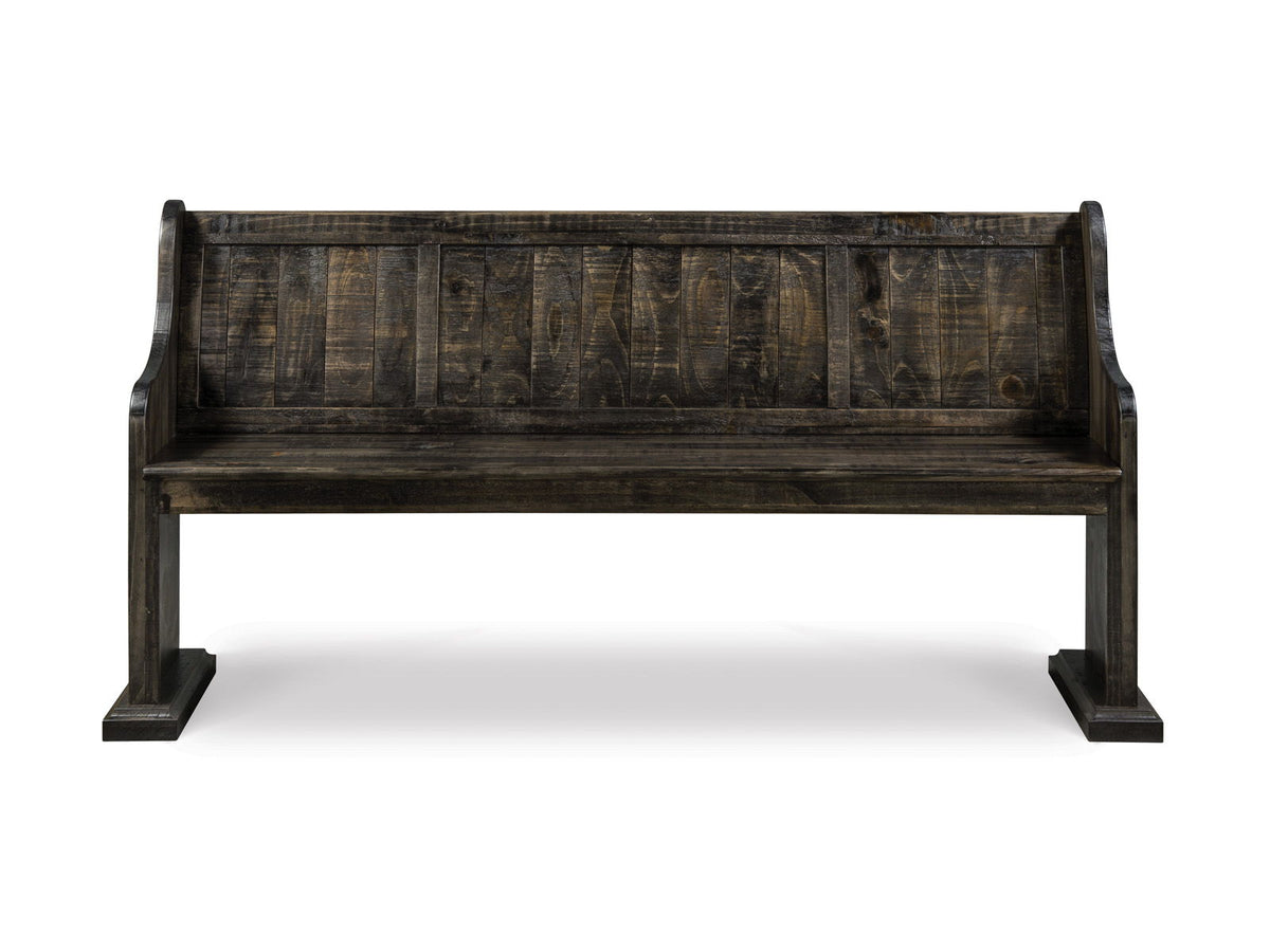 Bellamy - Bench With Back - Peppercorn