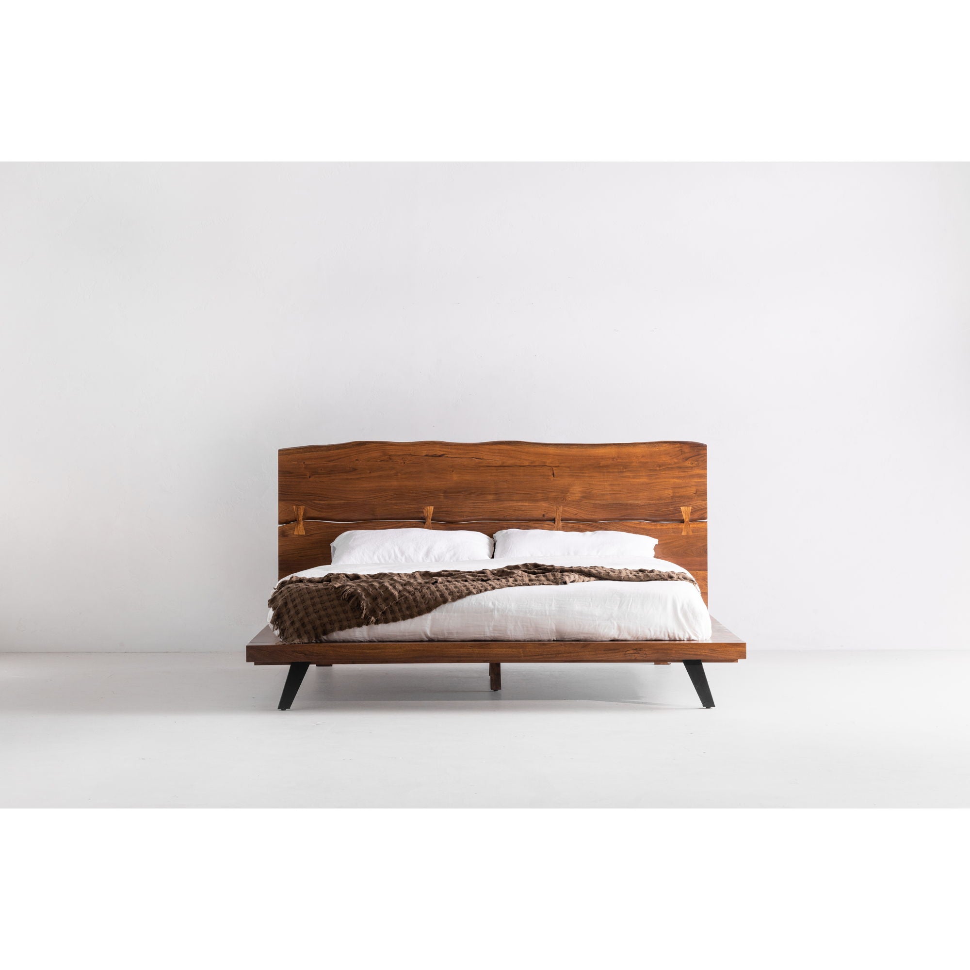 Madagascar - King Platform Bed - Light Brown