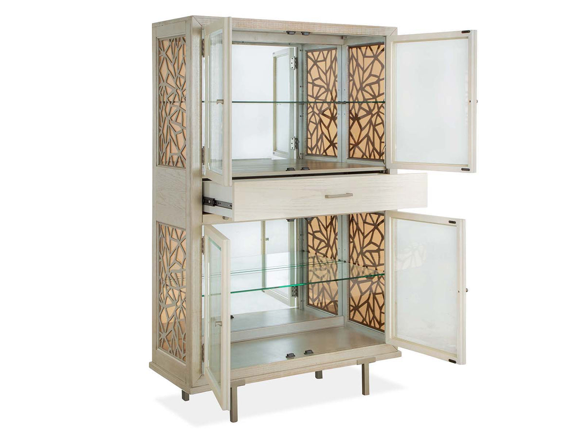 Lenox - Display Cabinet - Warm Silver