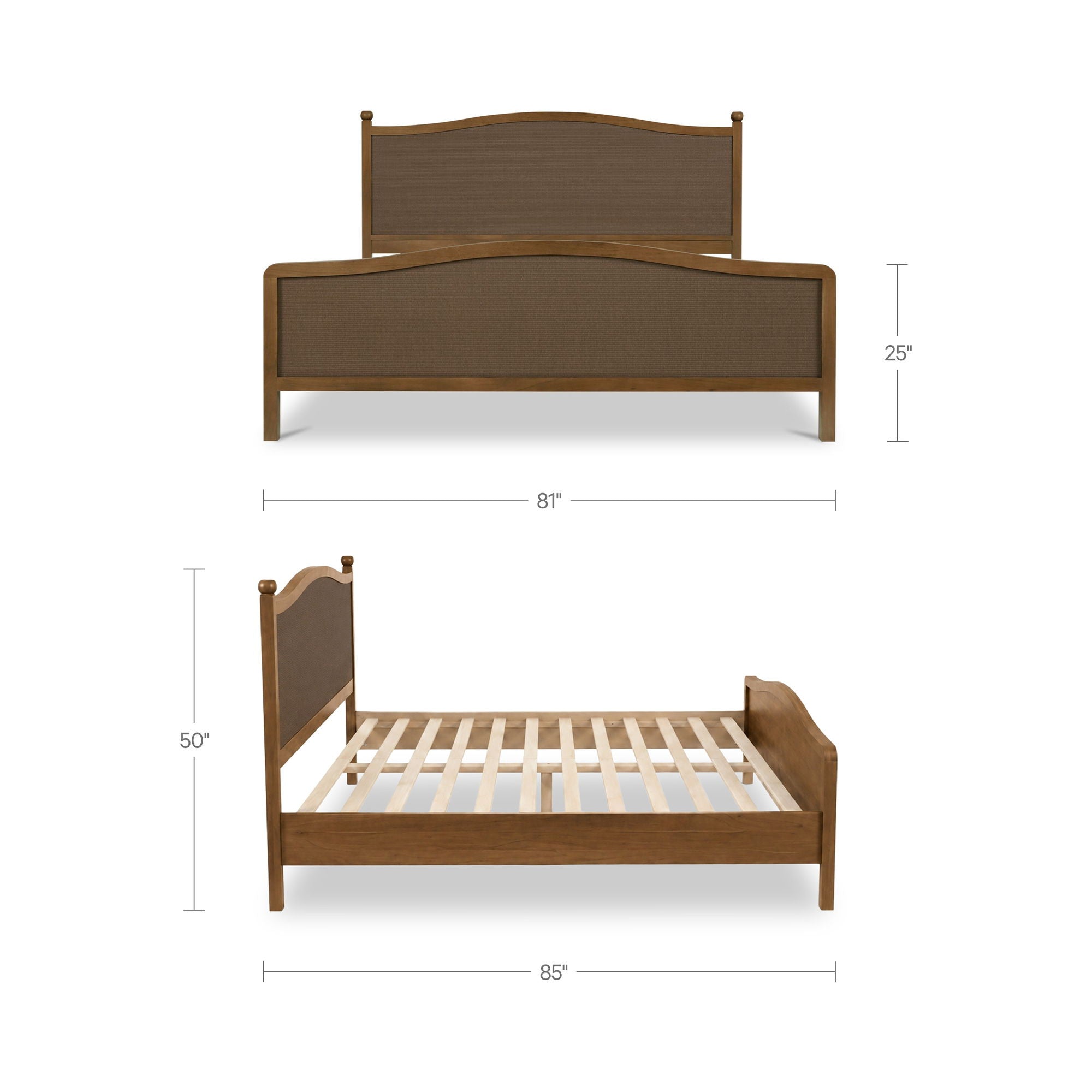 Eve - King Bed - Brown