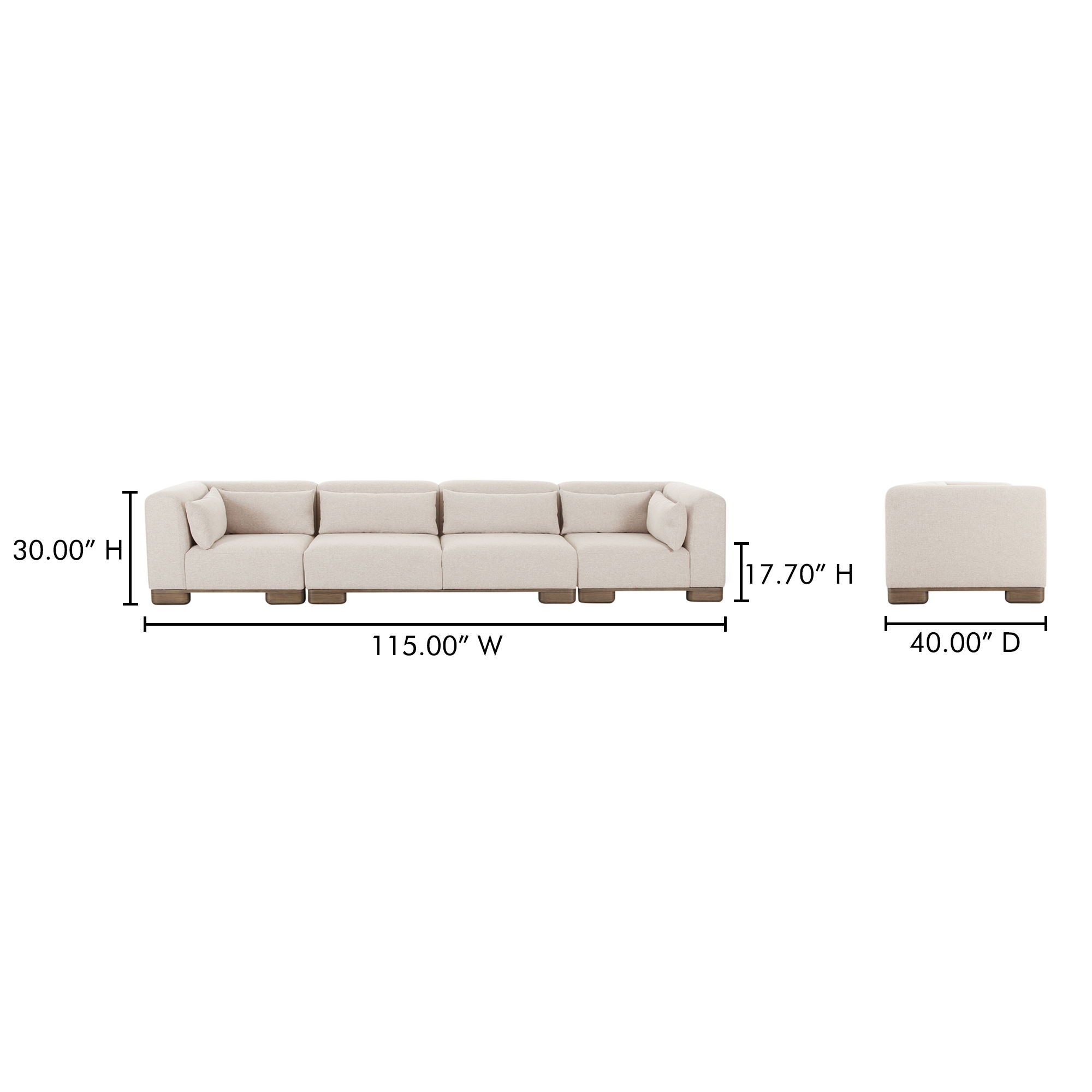 June - Modular Sofa - Oatmeal