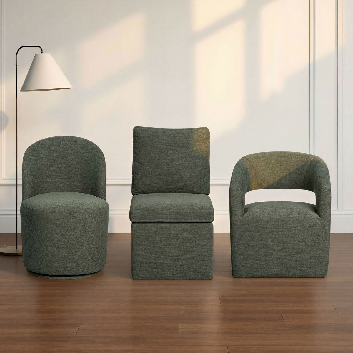 Upholstered Dining Chair Pillow Back