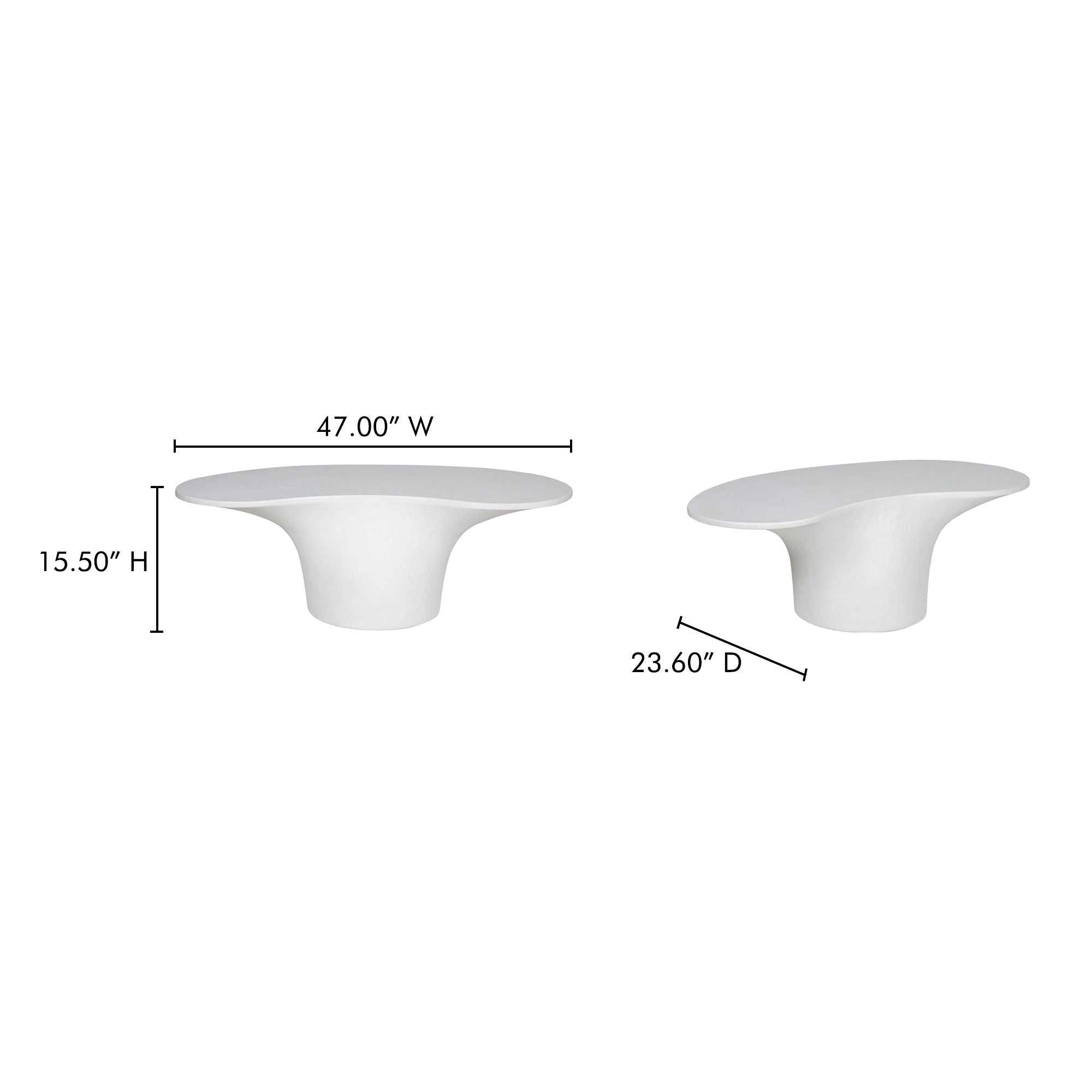 Yumi - Outdoor Coffee Table - White