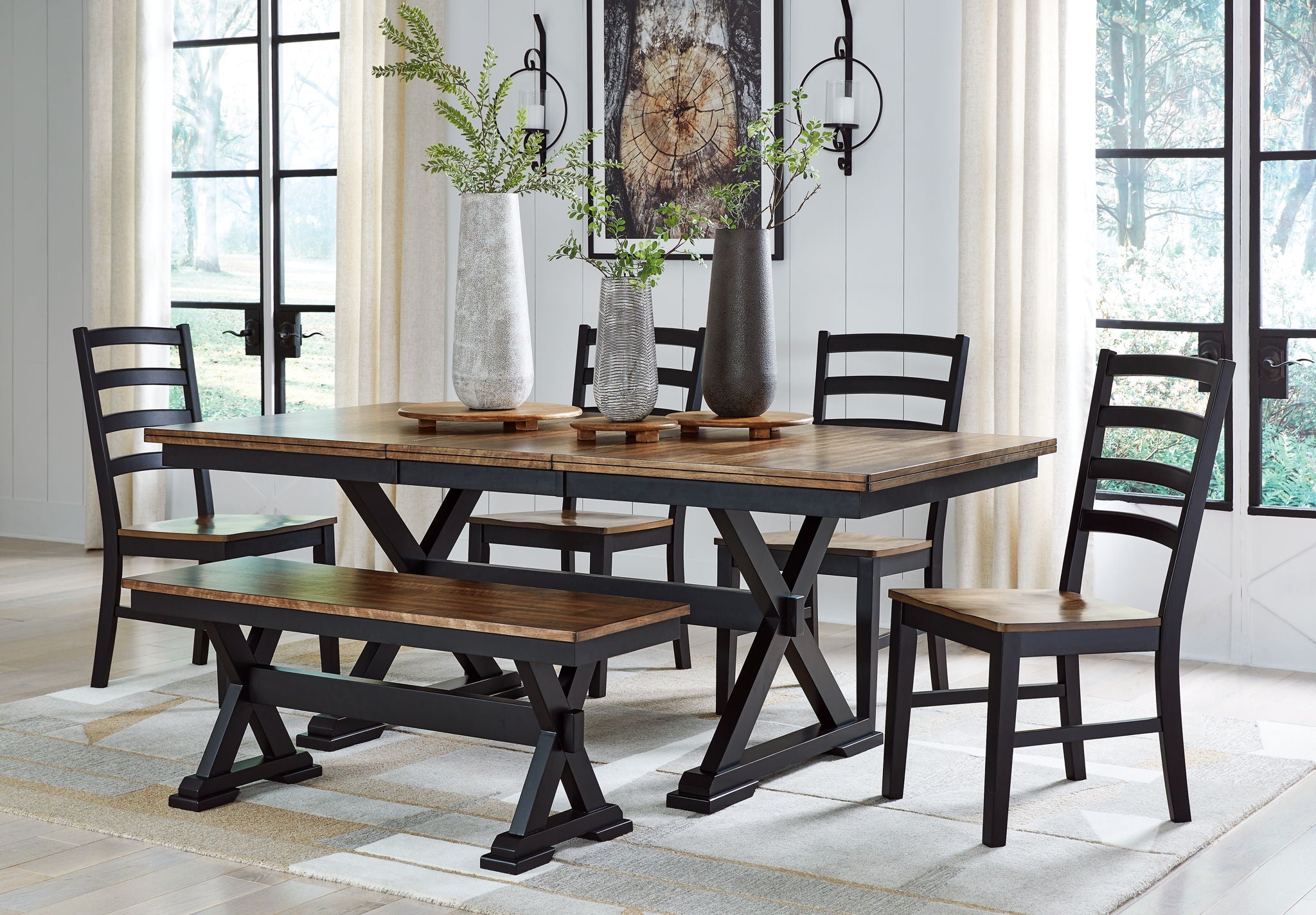 Wildenauer - Brown / Black - Dining Room Side Chair (Set of 2)