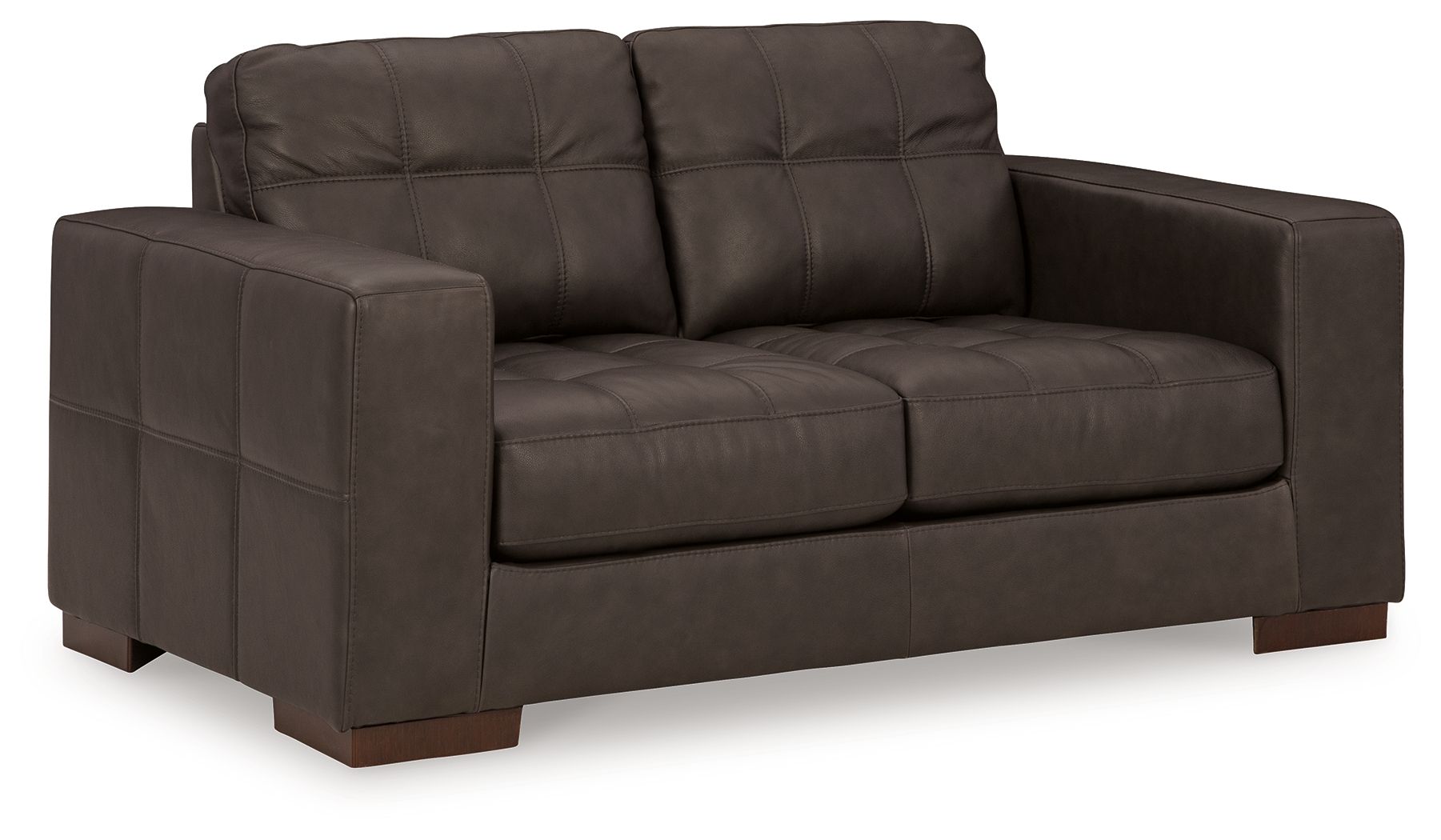 Luigi - Thunder - Loveseat - Leather Match