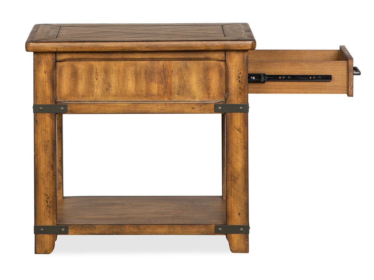 Chesterfield - Rectangular End Table - Farmhouse Timber