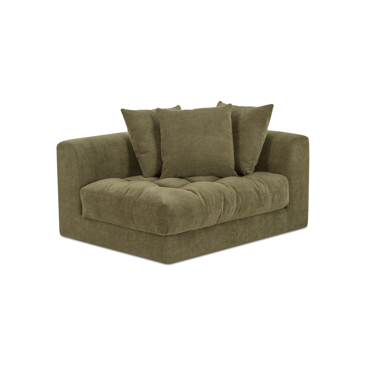 Davie - Right Arm Facing Chair - Olive Green