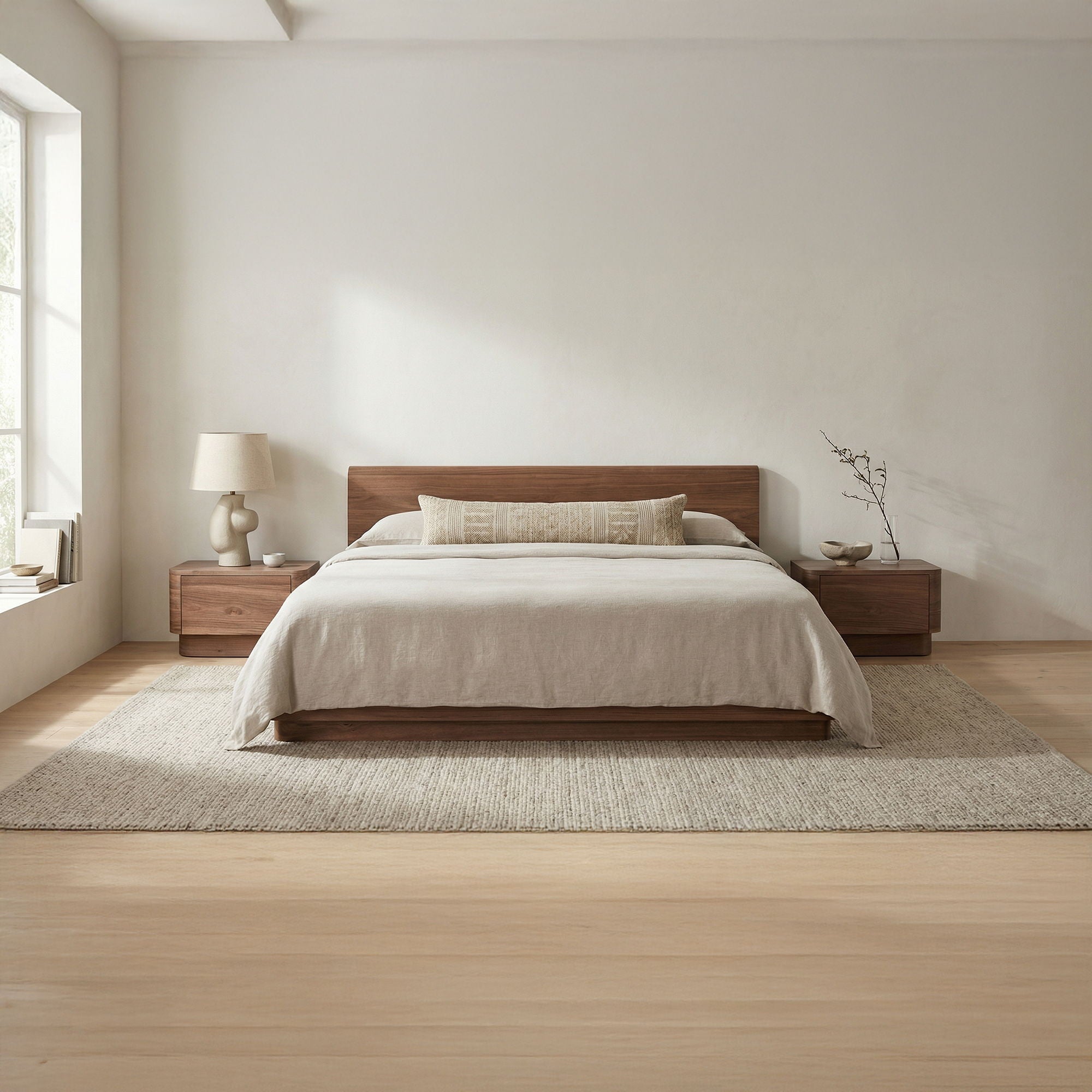 Round Off - Nightstand - Dark Brown