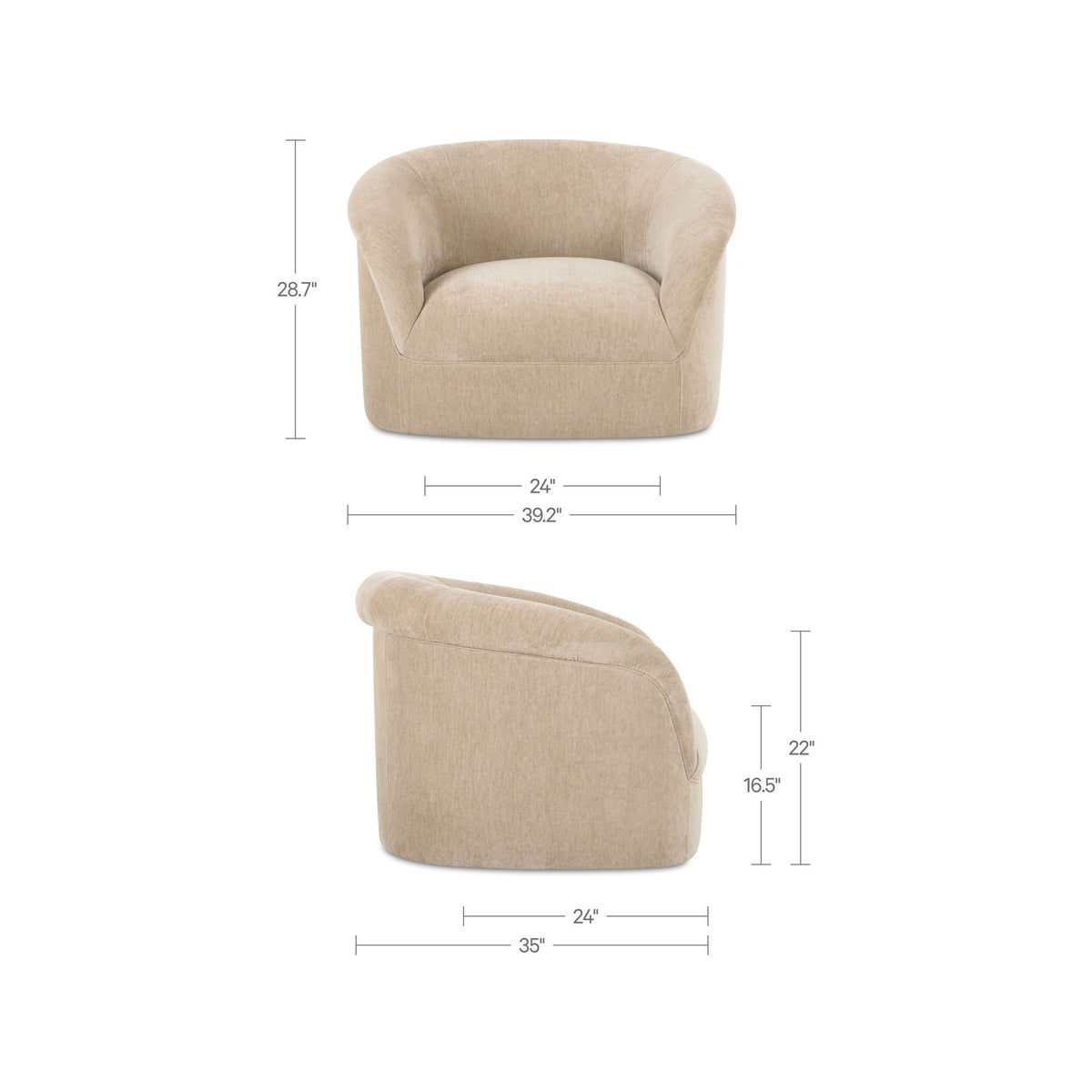 Thora - Lounge Chair - Beige